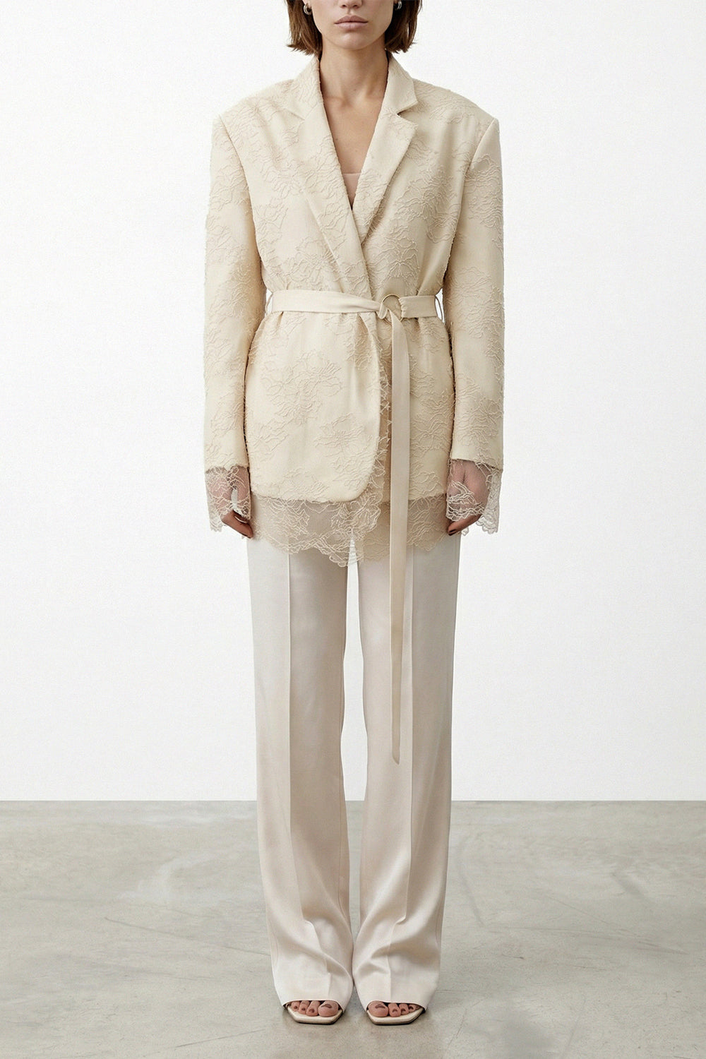 RAME Blazer in pizzo floreale