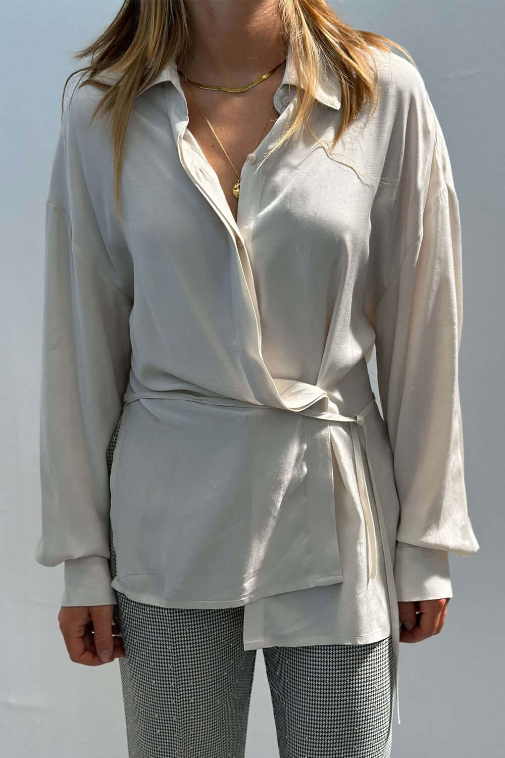 RAME Camicia con coulisse arricciata Uncategorized RAME