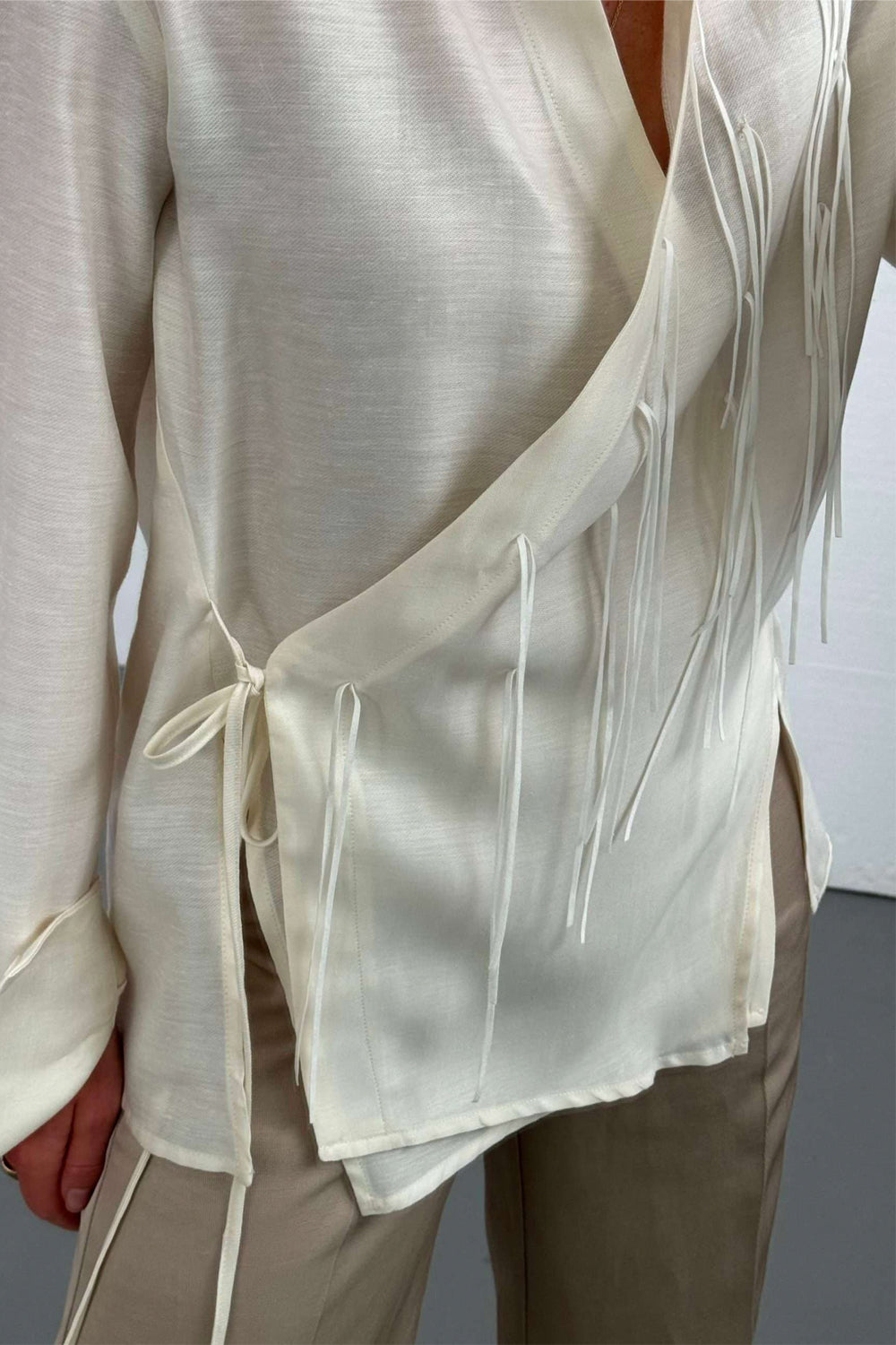 RAME Camicia incrociata con applicazioni Clothing RAME