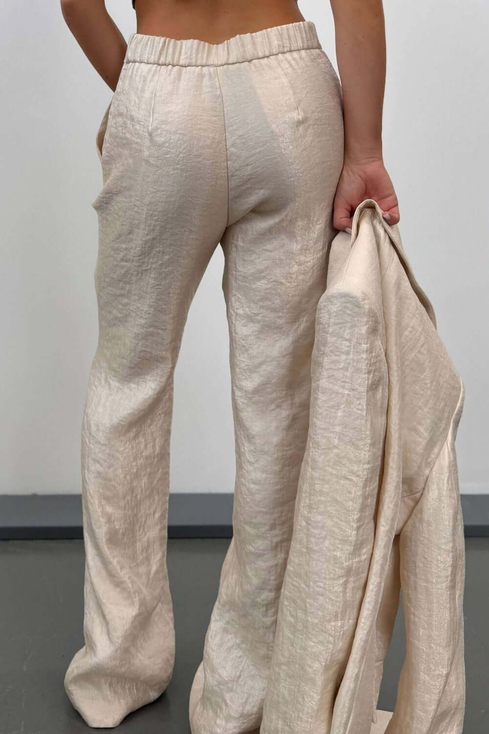 RAME Pantalone strutturato in tessuto laminato Uncategorized RAME