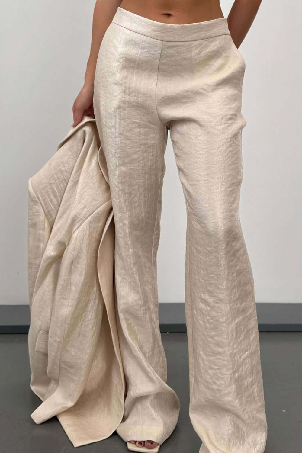 RAME Pantalone strutturato in tessuto laminato Uncategorized RAME