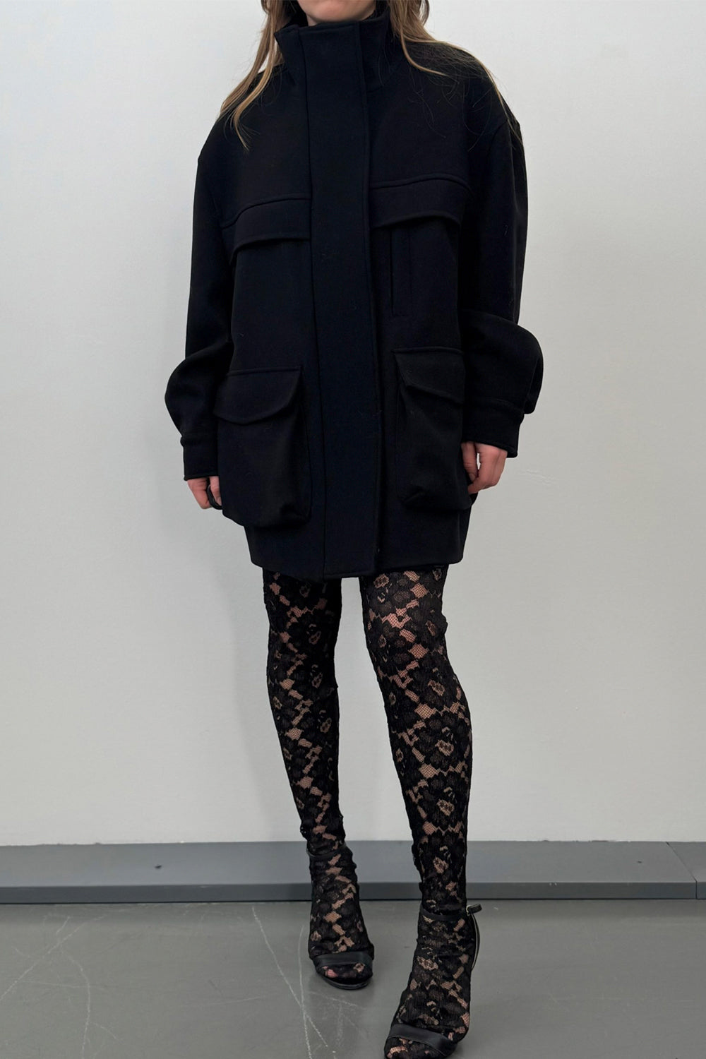 RAME Cappotto misto lana stile bomber