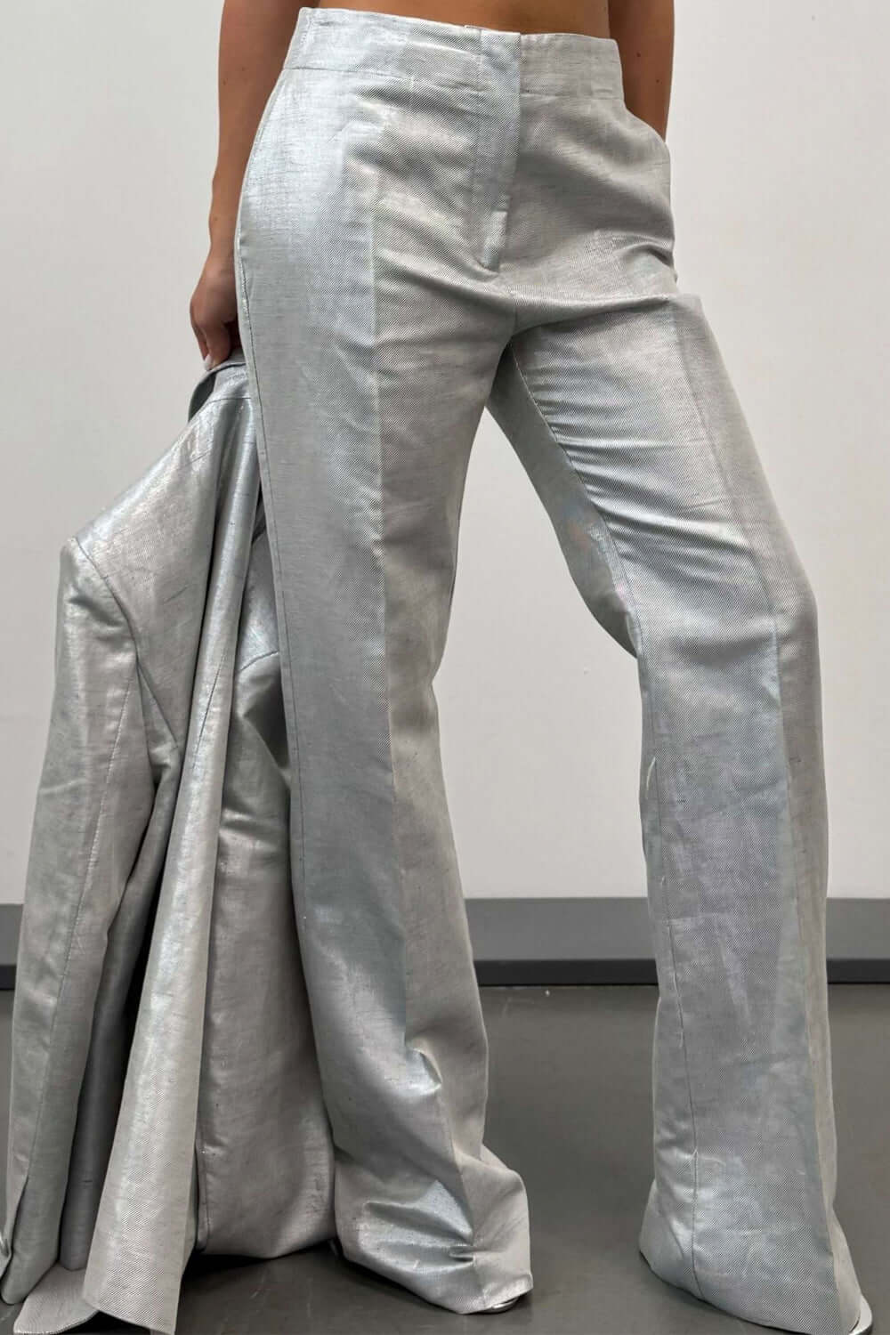 RAME Pantalone misto lino laminato Uncategorized RAME