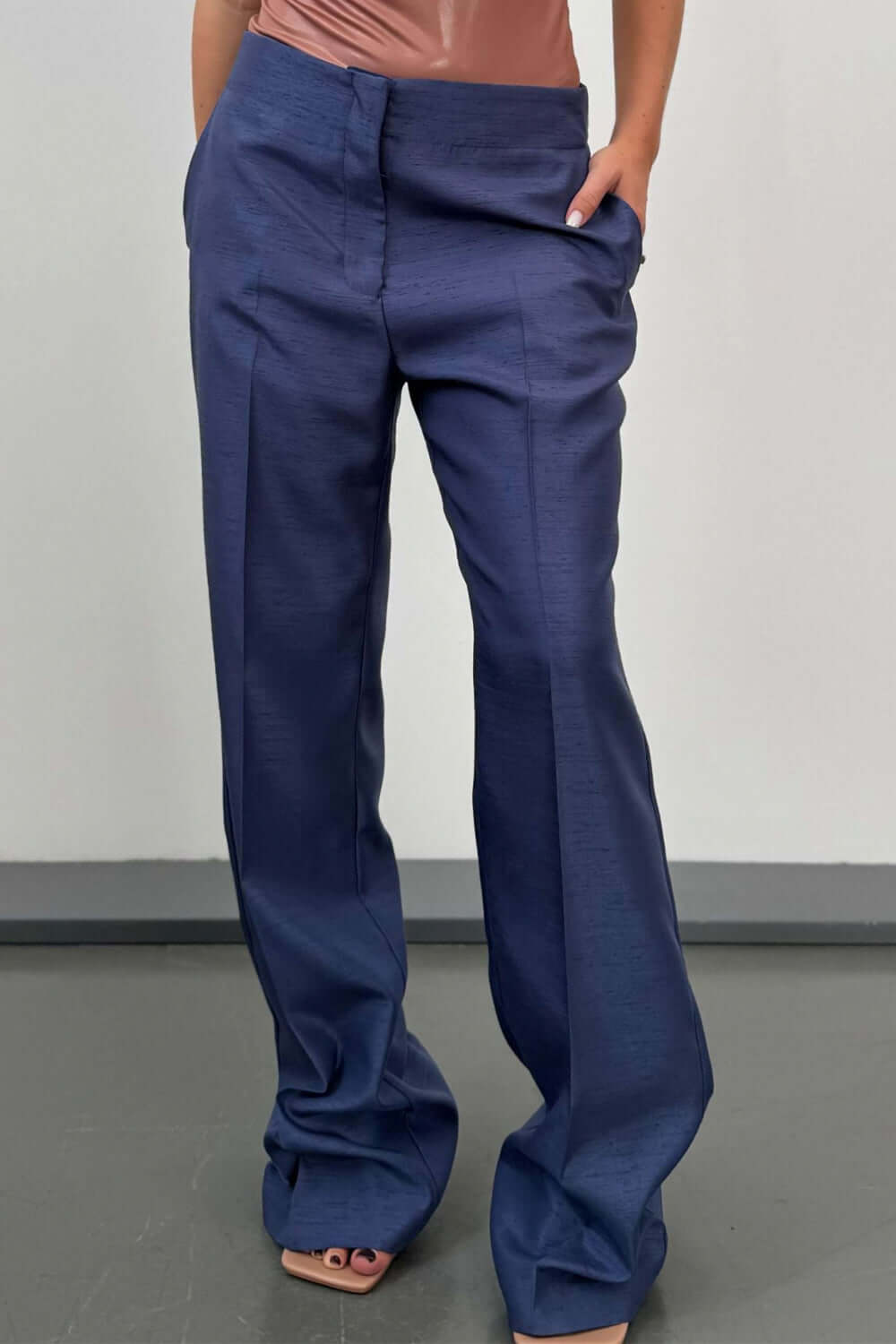 RAME Pantalone palazzo in tessuto strutturato Uncategorized RAME