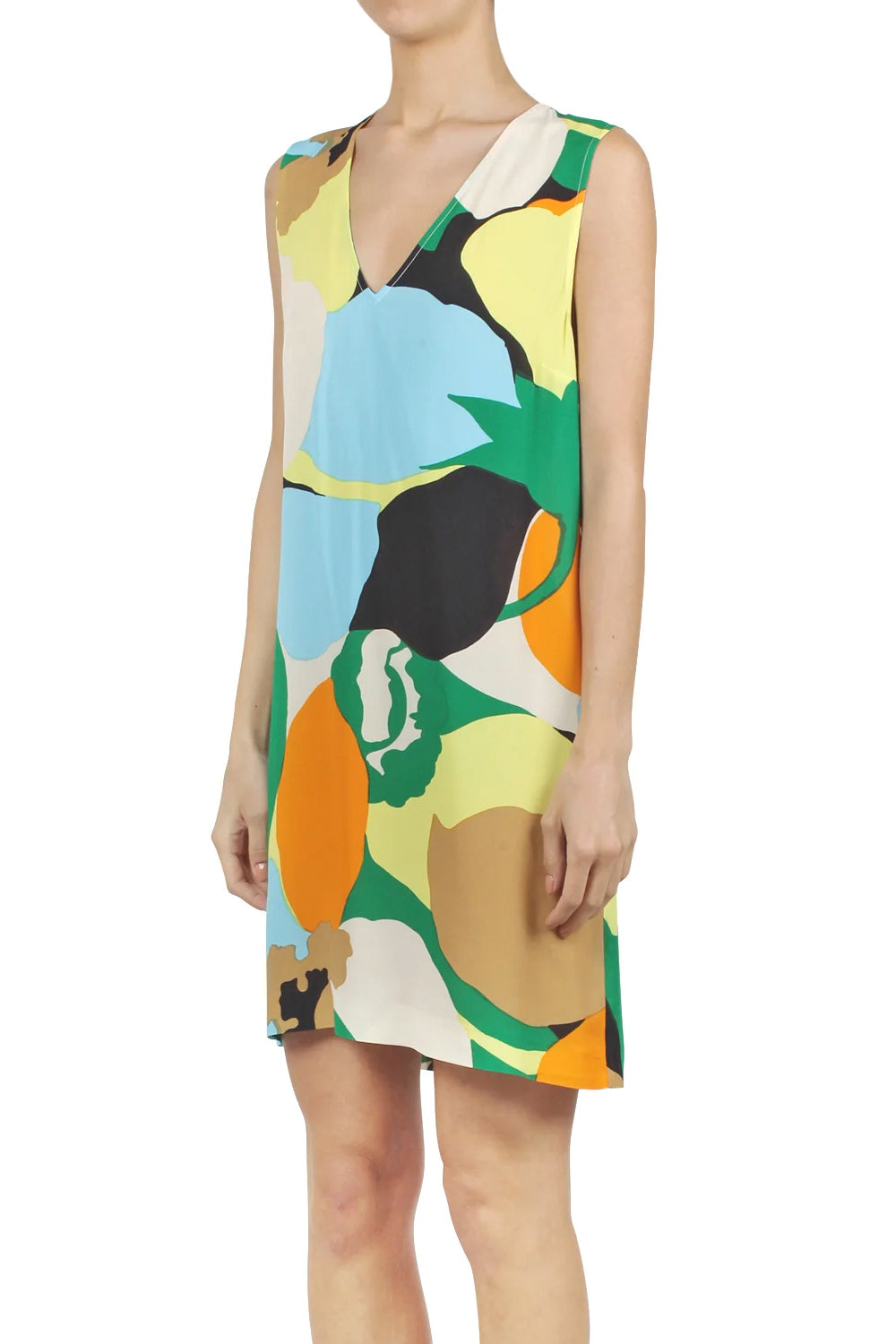 SUOLI Abito in crepe fantasia Clothing SUOLI