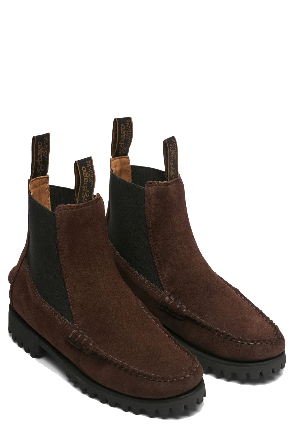 SEBAGO Stivaletto Chelsea con suola carrarmato in camoscio