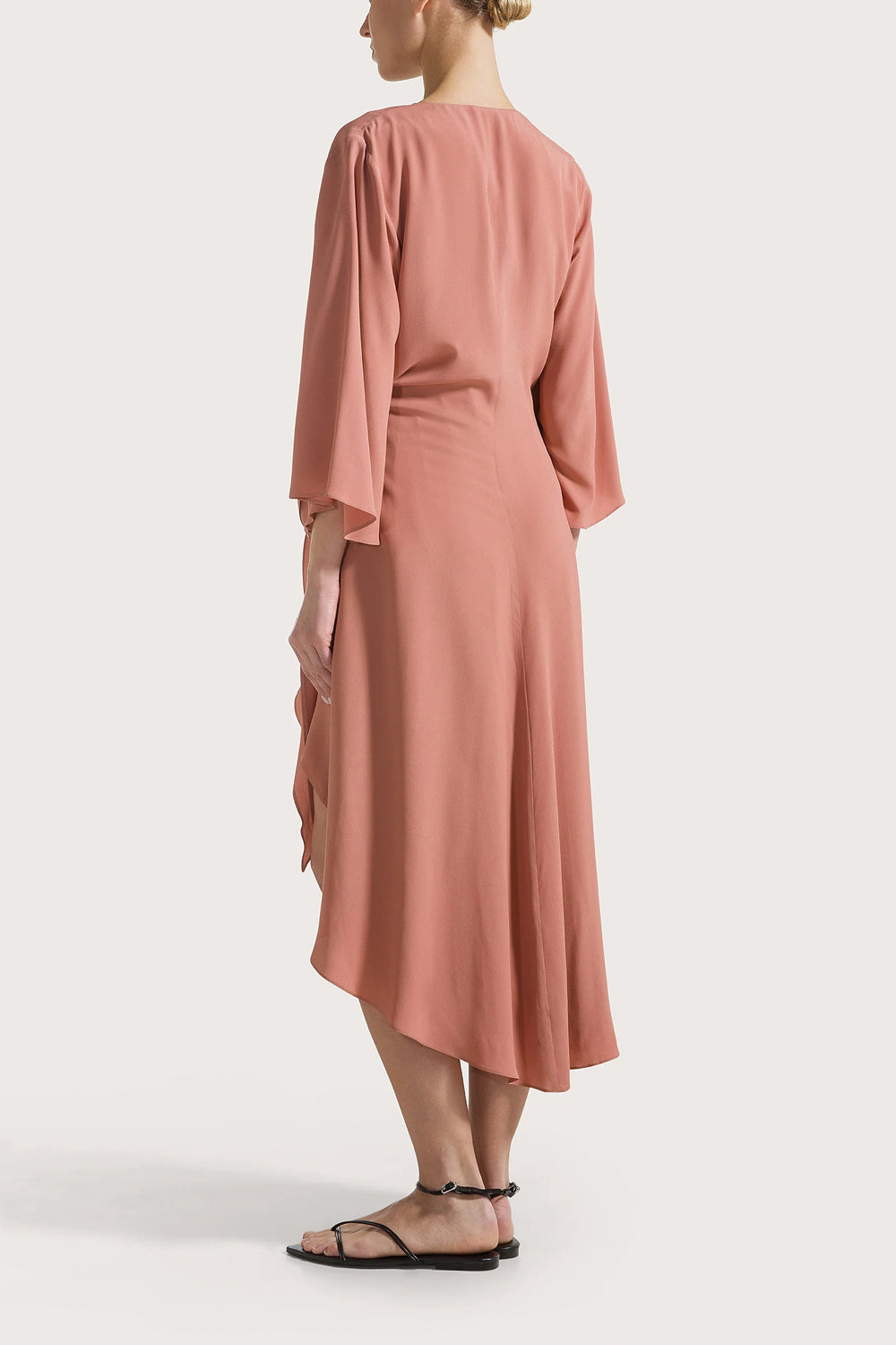 SEVENTY Abito midi in crépe misto seta