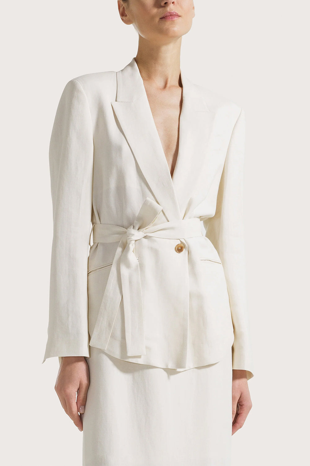 SEVENTY Giacca in viscosa lino con fusciacca