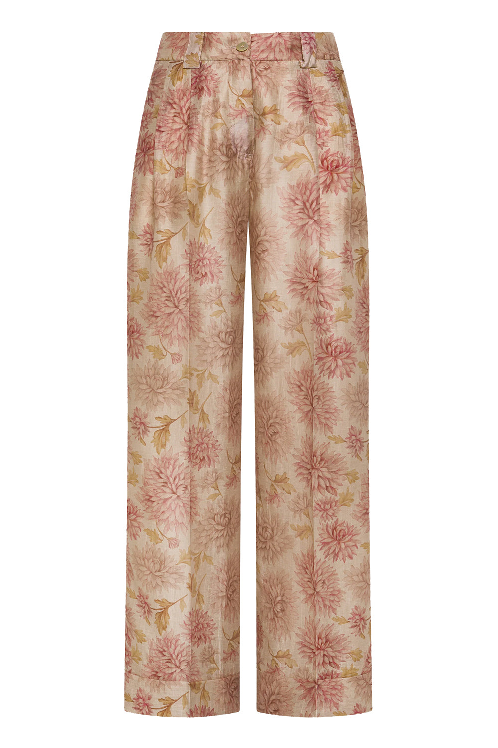 SEVENTY Pantalone ampio in organza stampata