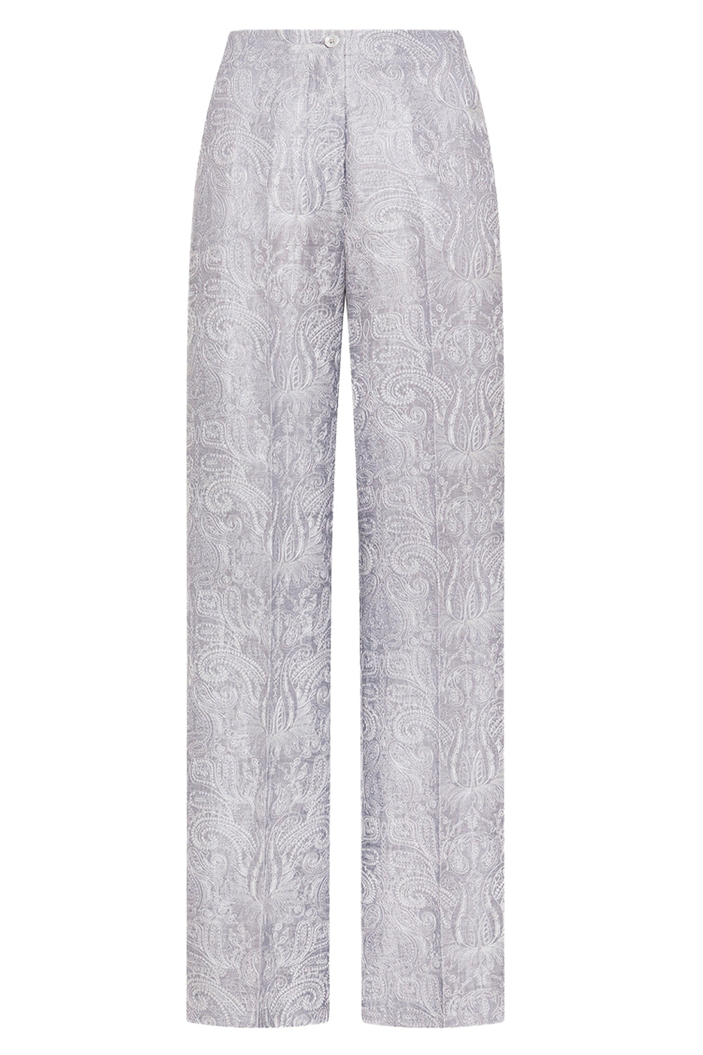 SEVENTY Pantalone in organza seta e lino ricamata