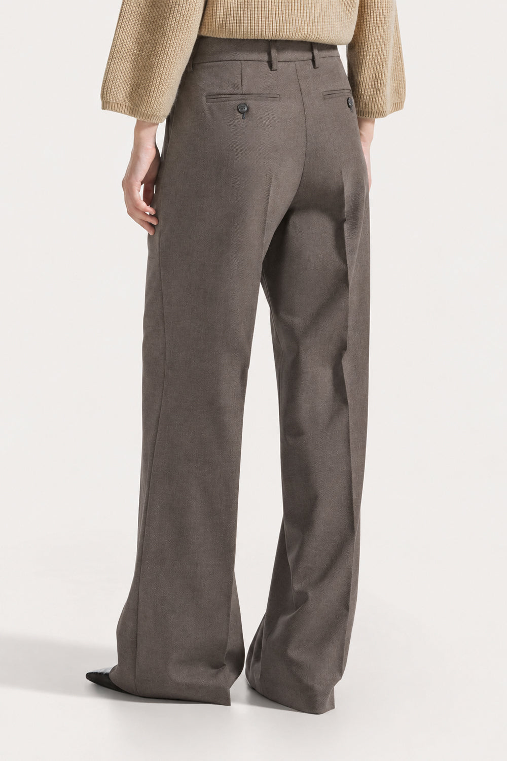 SEVENTY Pantalone lungo a gamba dritta in misto lana