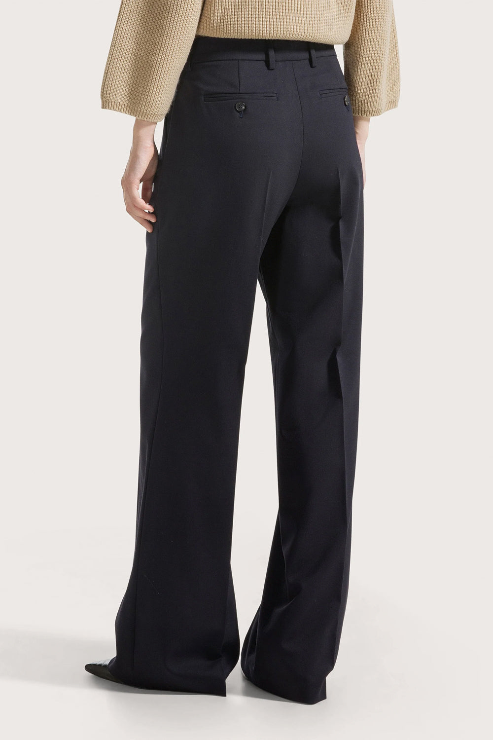 SEVENTY Pantalone lungo a gamba dritta in misto lana