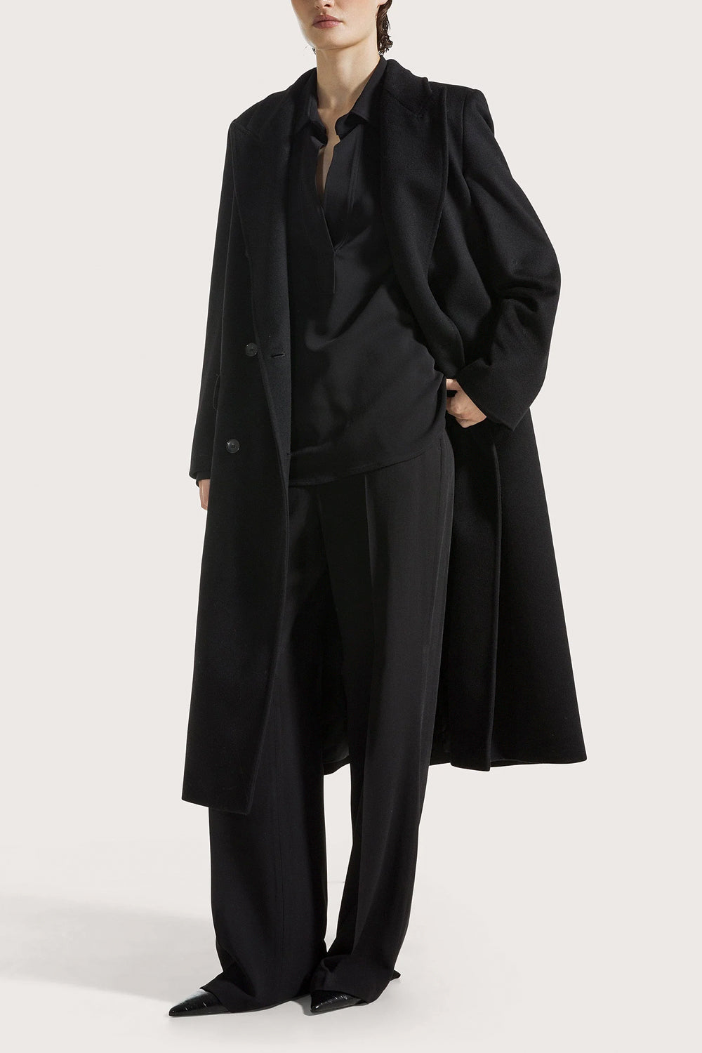 SEVENTY Pantalone lungo relax fit in cady