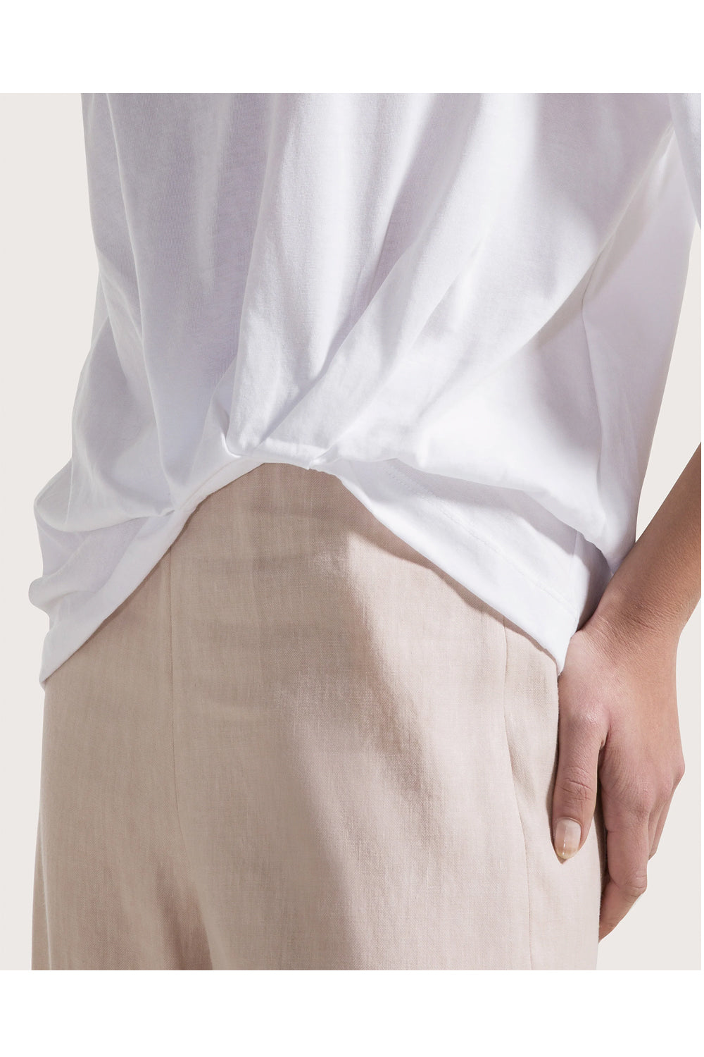 SEVENTY T-shirt in cotone con dettaglio arriccio