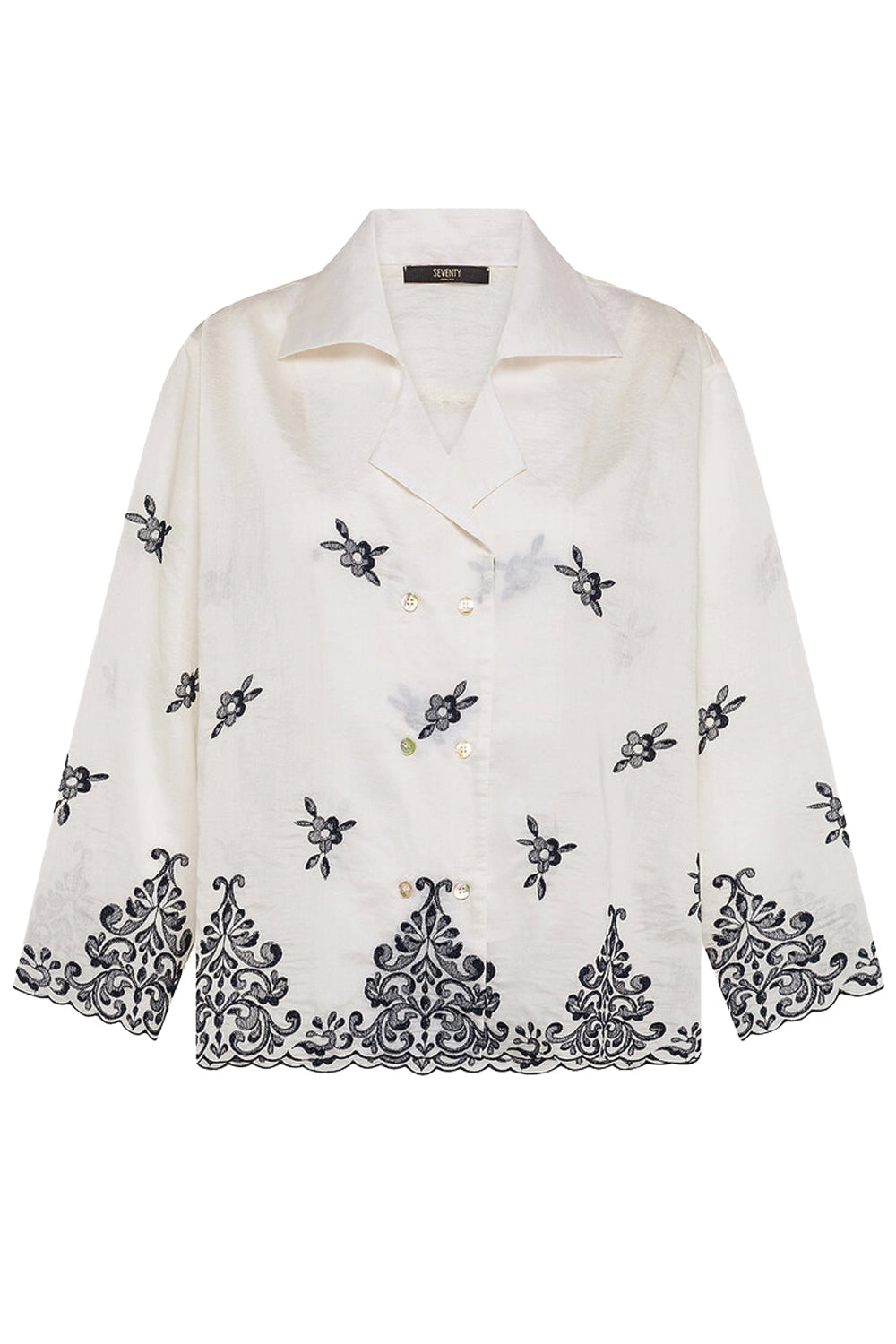SEVENTY Camicia taglio giacca con ricami
