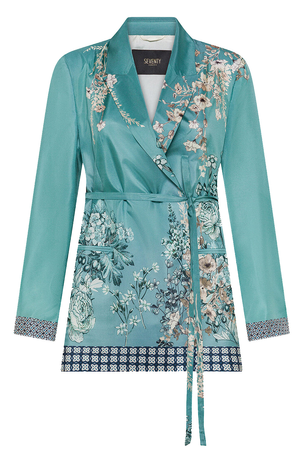 SEVENTY Giacca in seta stampata