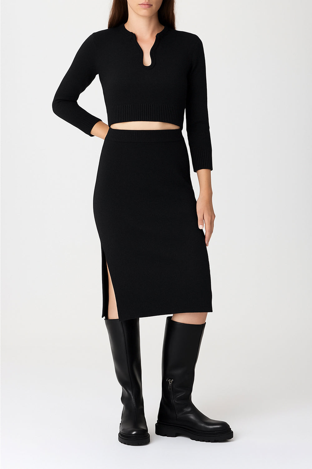 SIMONA CORSELLINI Gonna tubino misto lana