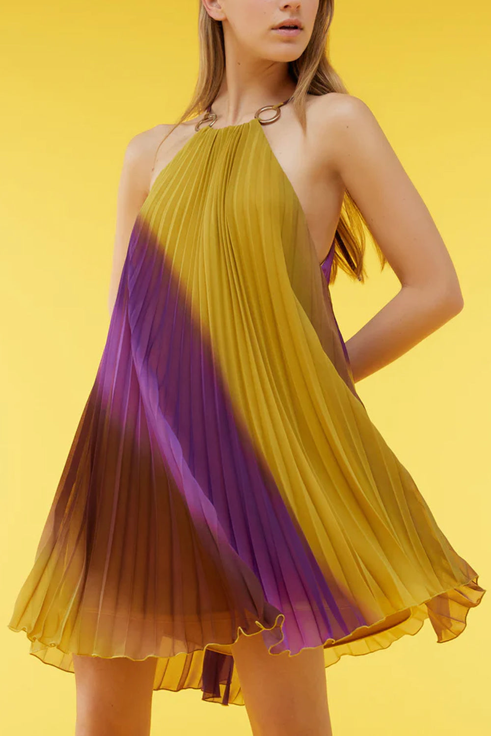 SIMONA CORSELLINI Abito corto in plissè sfumato Dresses SIMONA CORSELLINI