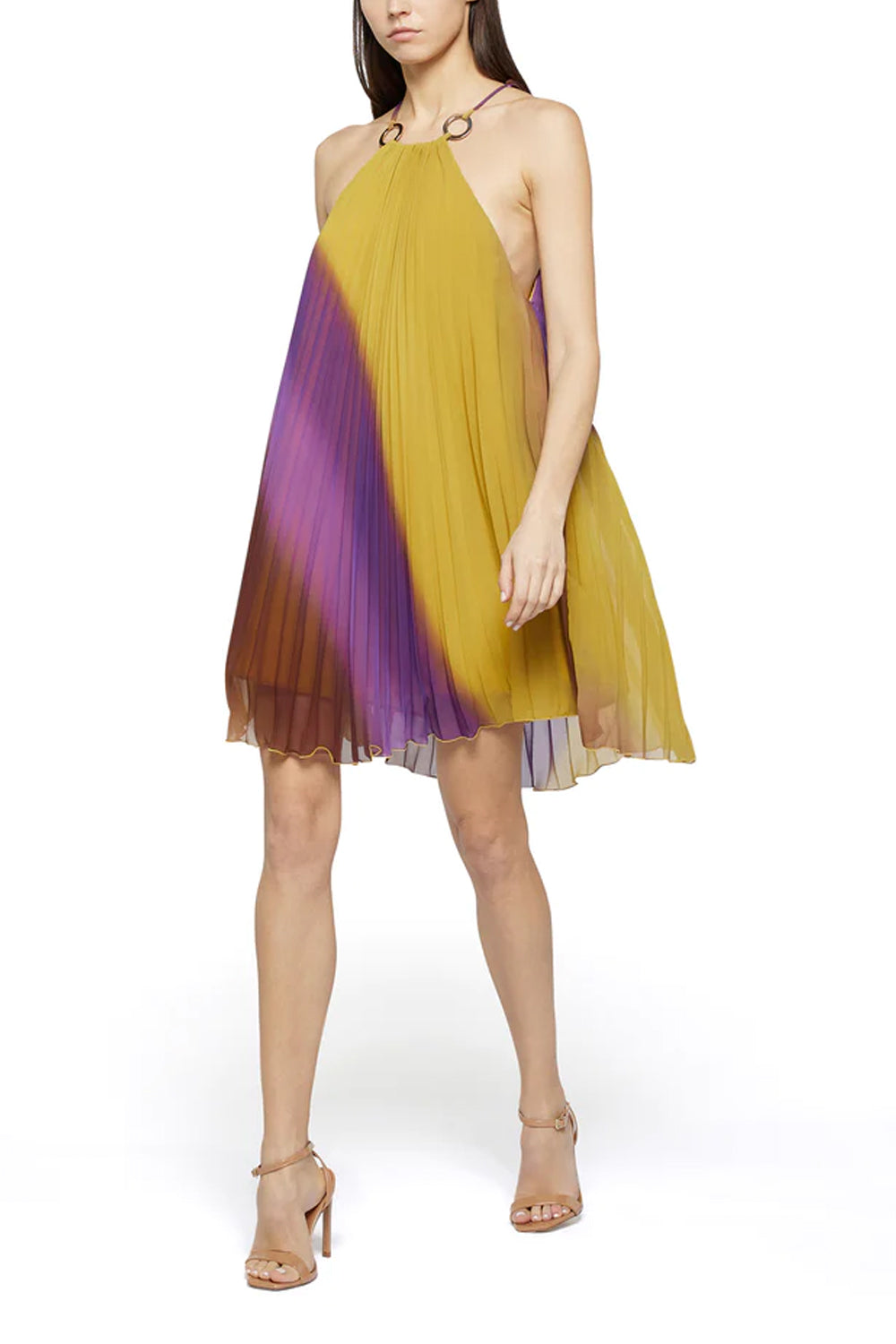 SIMONA CORSELLINI Abito corto in plissè sfumato Dresses SIMONA CORSELLINI