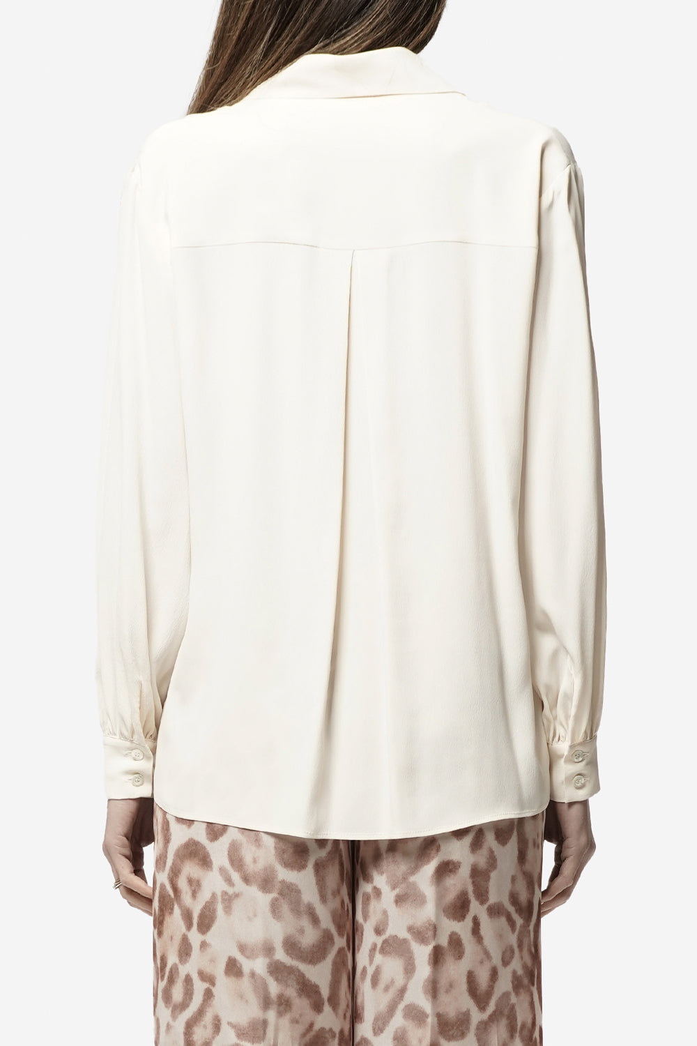 SIMONA CORSELLINI Camicia in misto seta con fiocco SIMONA CORSELLINI