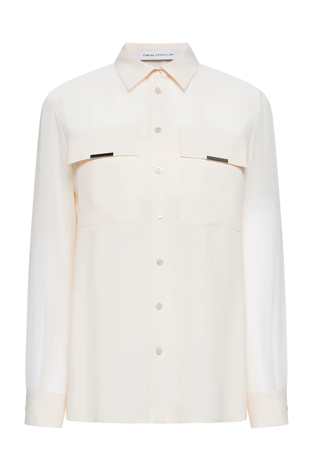 SIMONA CORSELLINI Camicia misto seta e georgette Shirts & Tops SIMONA CORSELLINI