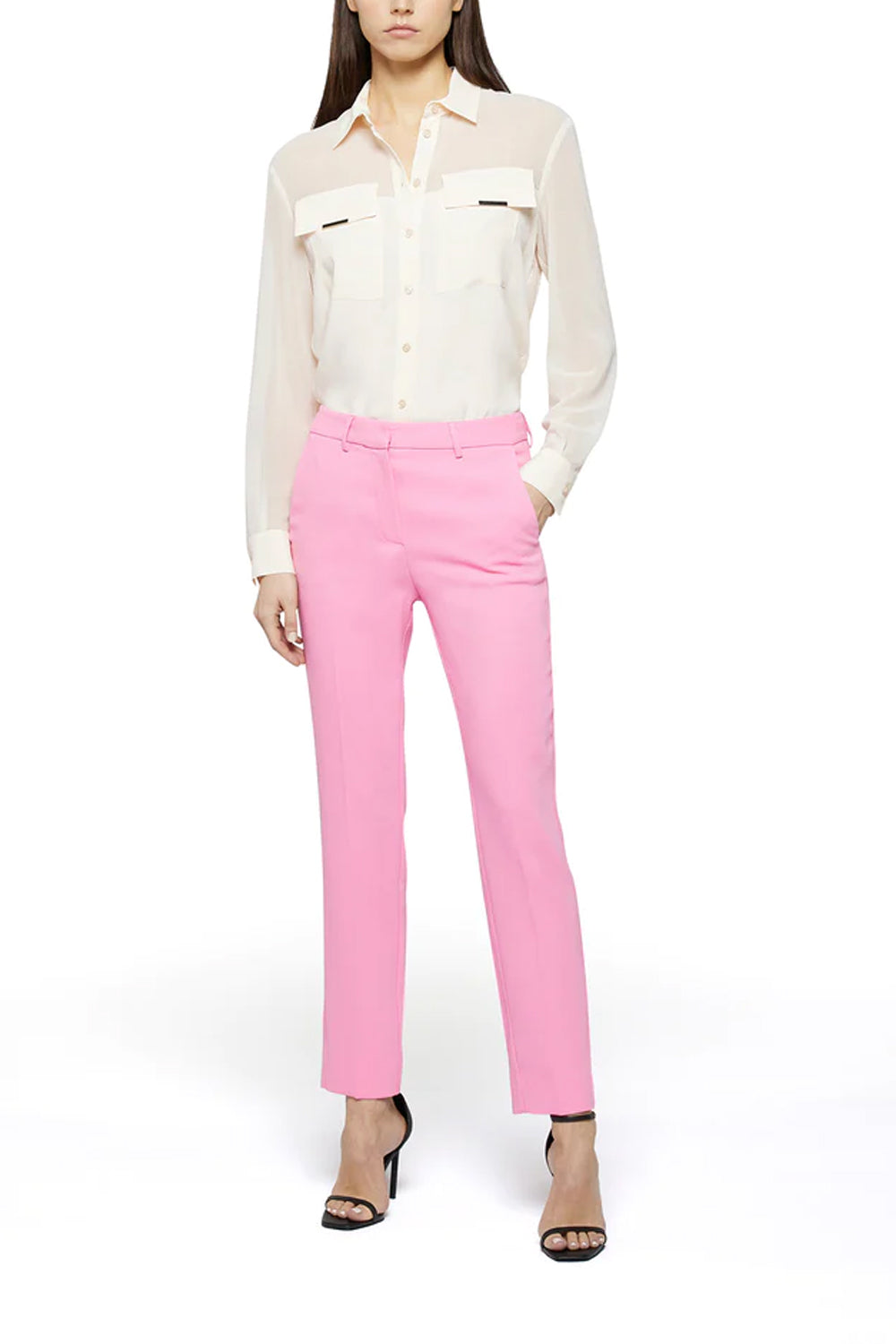 SIMONA CORSELLINI Camicia misto seta e georgette Shirts & Tops SIMONA CORSELLINI