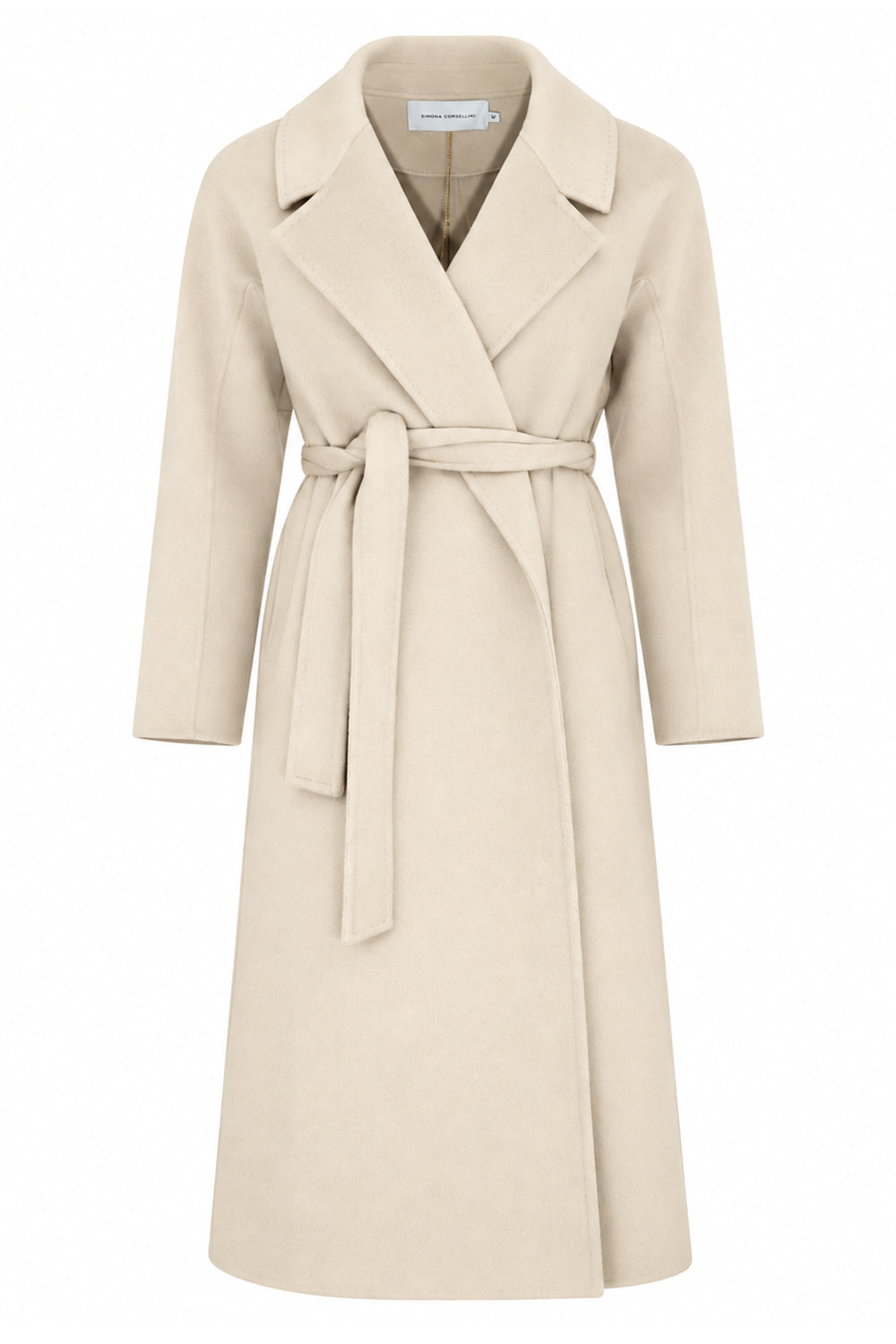 SIMONA CORSELLINI Cappotto in lana con cintura