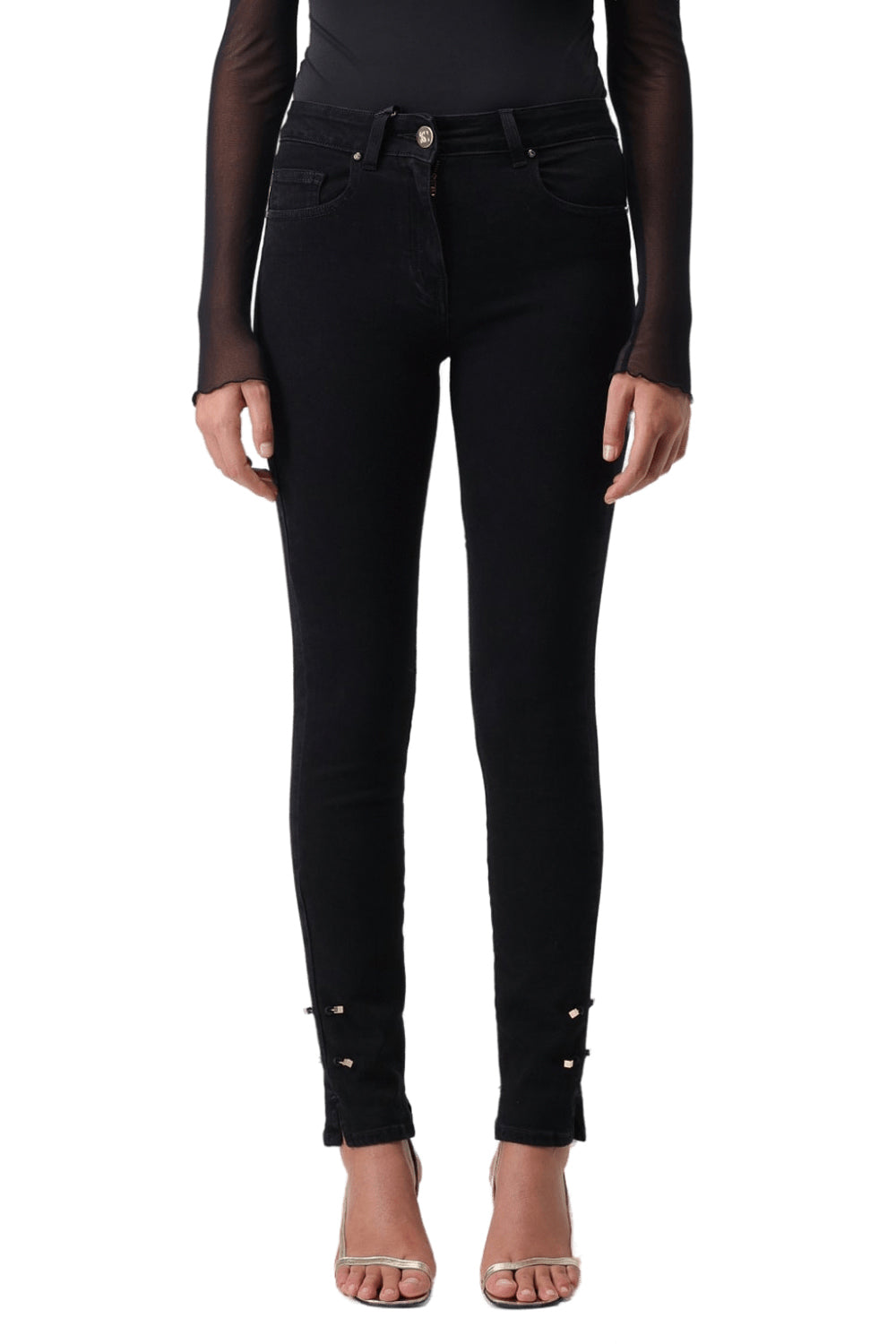 SIMONA CORSELLINI Jeans con dettaglio chiodi SIMONA CORSELLINI