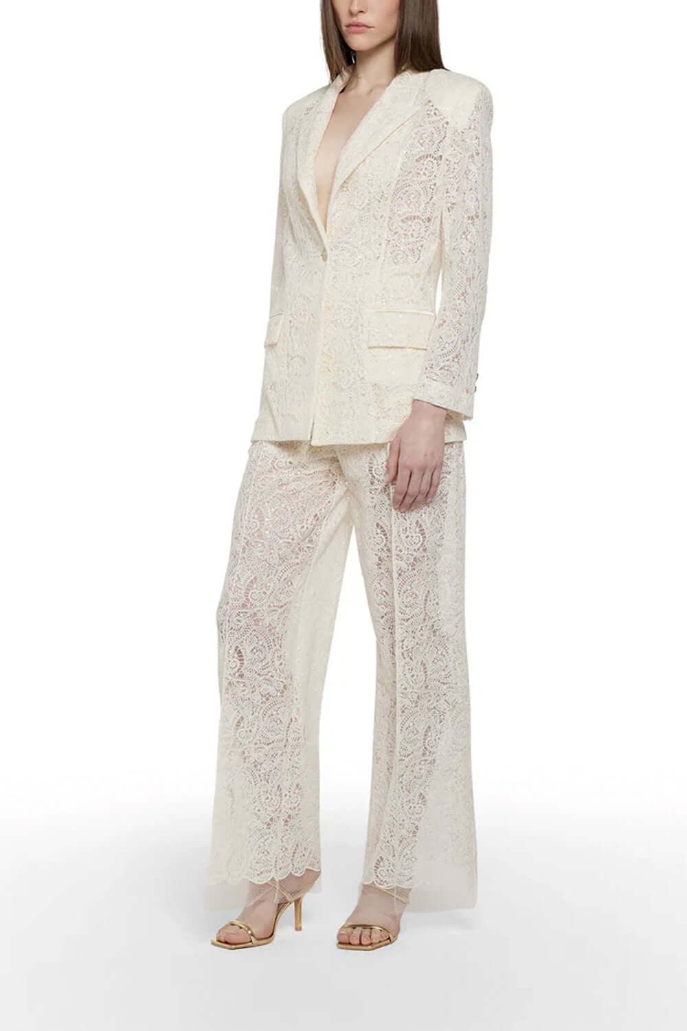 SIMONA CORSELLINI Pantalone in pizzo ricamato Uncategorized SIMONA CORSELLINI