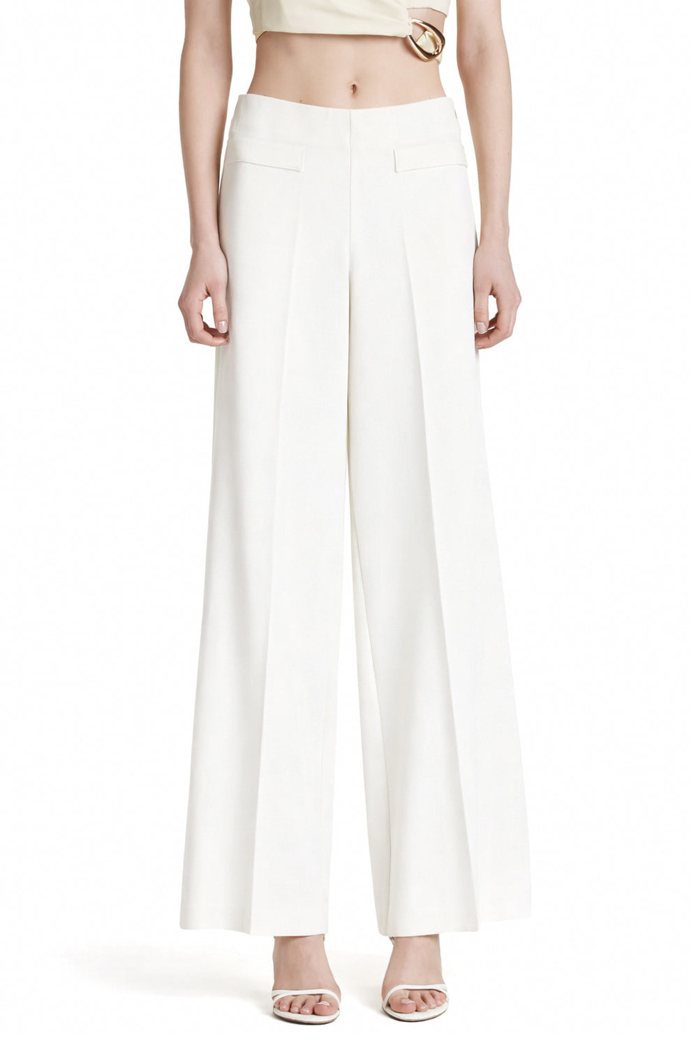 SIMONA CORSELLINI Pantalone in tela fluida