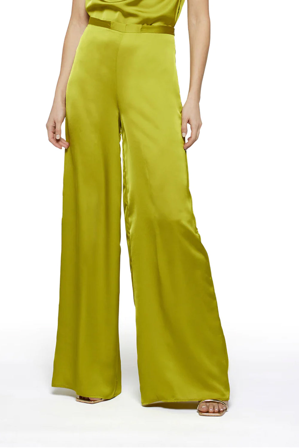 SIMONA CORSELLINI Pantalone palazzo in raso lucido Pants SIMONA CORSELLINI