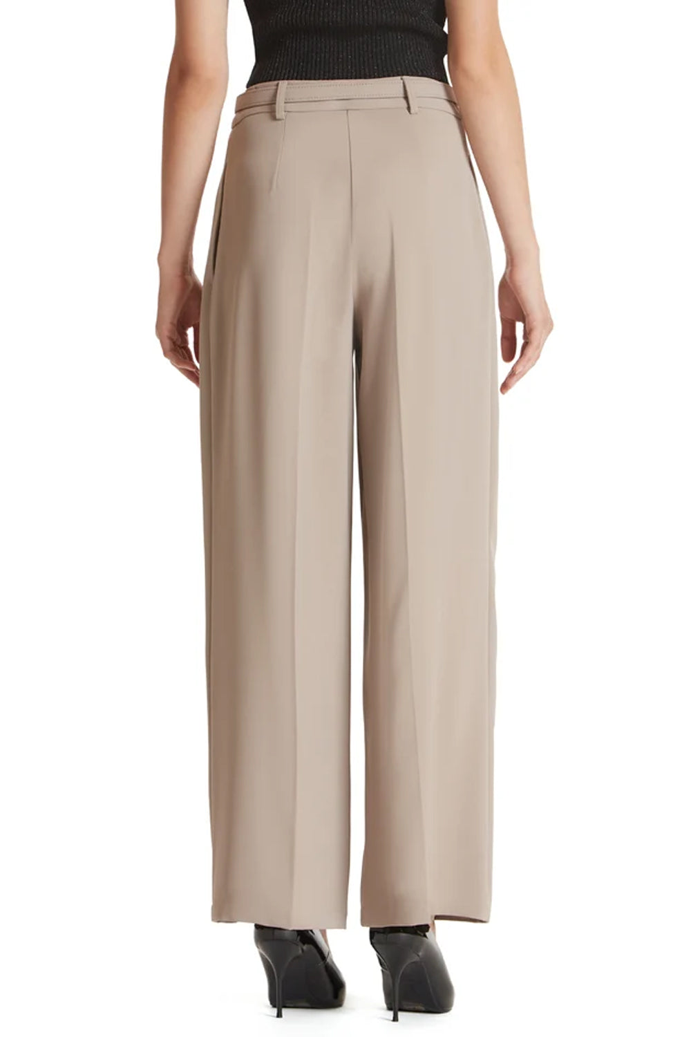 SIMONA CORSELLINI Pantalone palazzon con pences