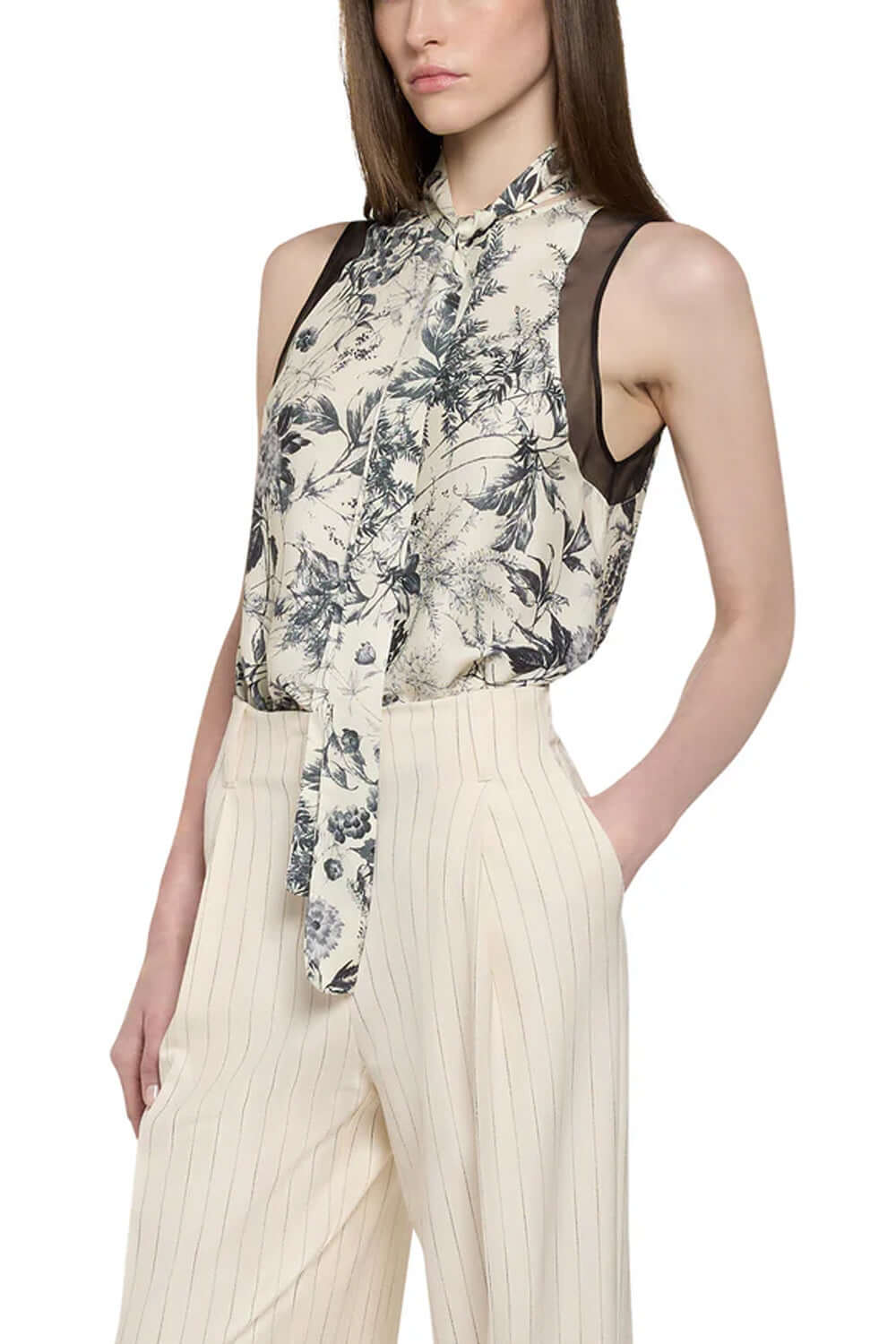SIMONA CORSELLINI Top con stampa floreale Uncategorized SIMONA CORSELLINI