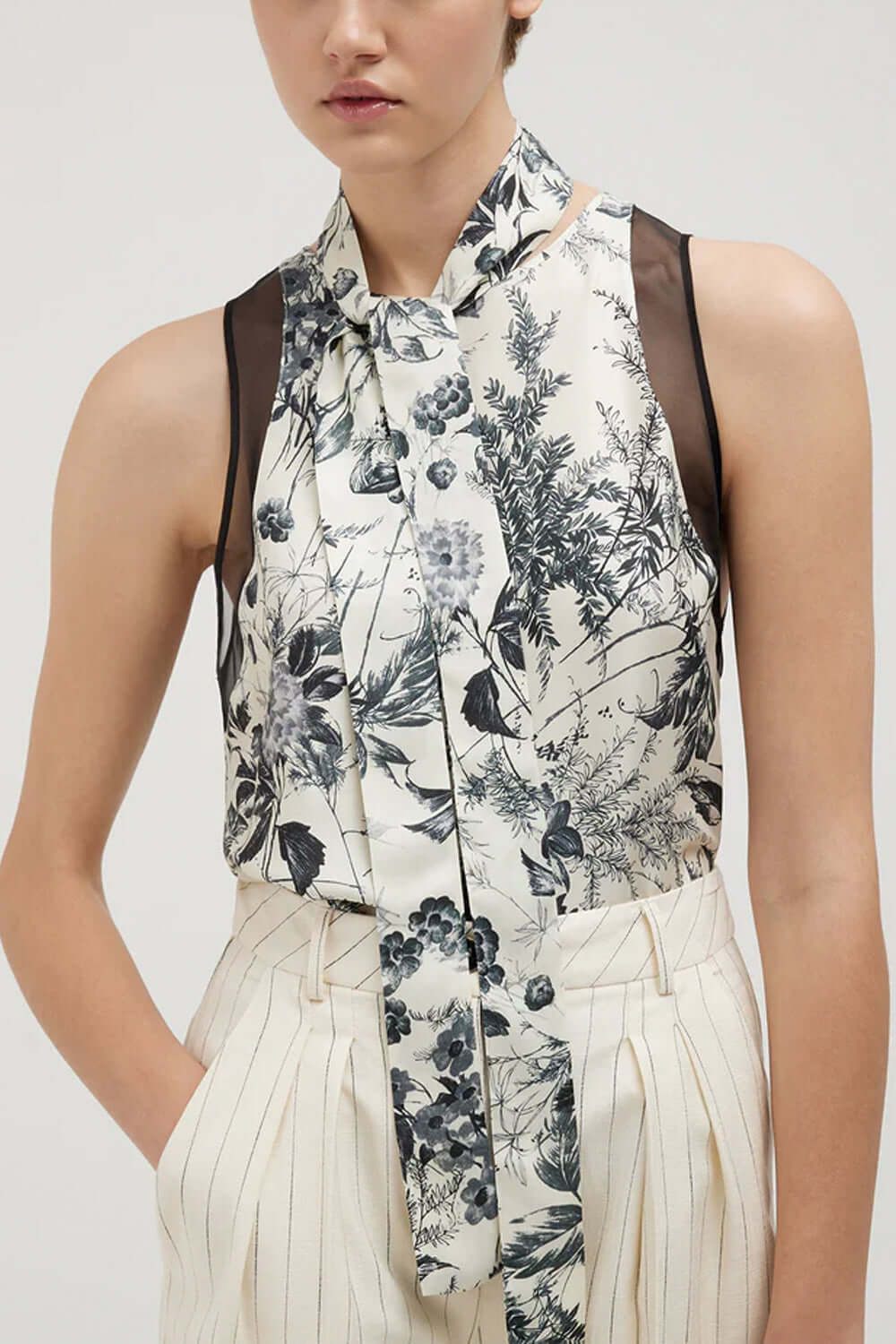 SIMONA CORSELLINI Top con stampa floreale Uncategorized SIMONA CORSELLINI