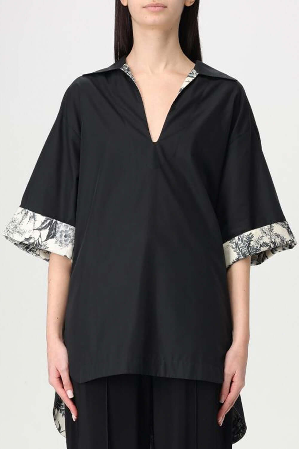 SIMONA CORSELLINI Camicia con profili fantasia Uncategorized SIMONA CORSELLINI