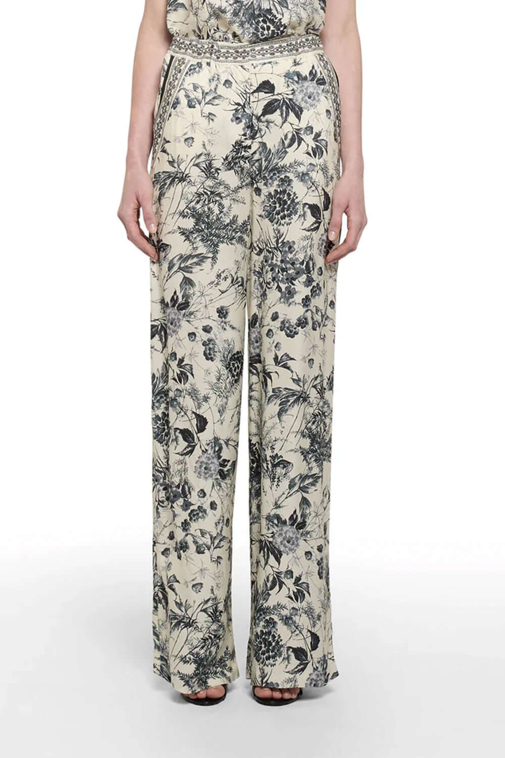 SIMONA CORSELLINI Pantalone stampa floreale Uncategorized SIMONA CORSELLINI