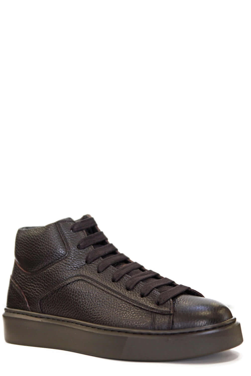 DOUCALS Sneakers alte in pelle con zip Uncategorized DOUCALS