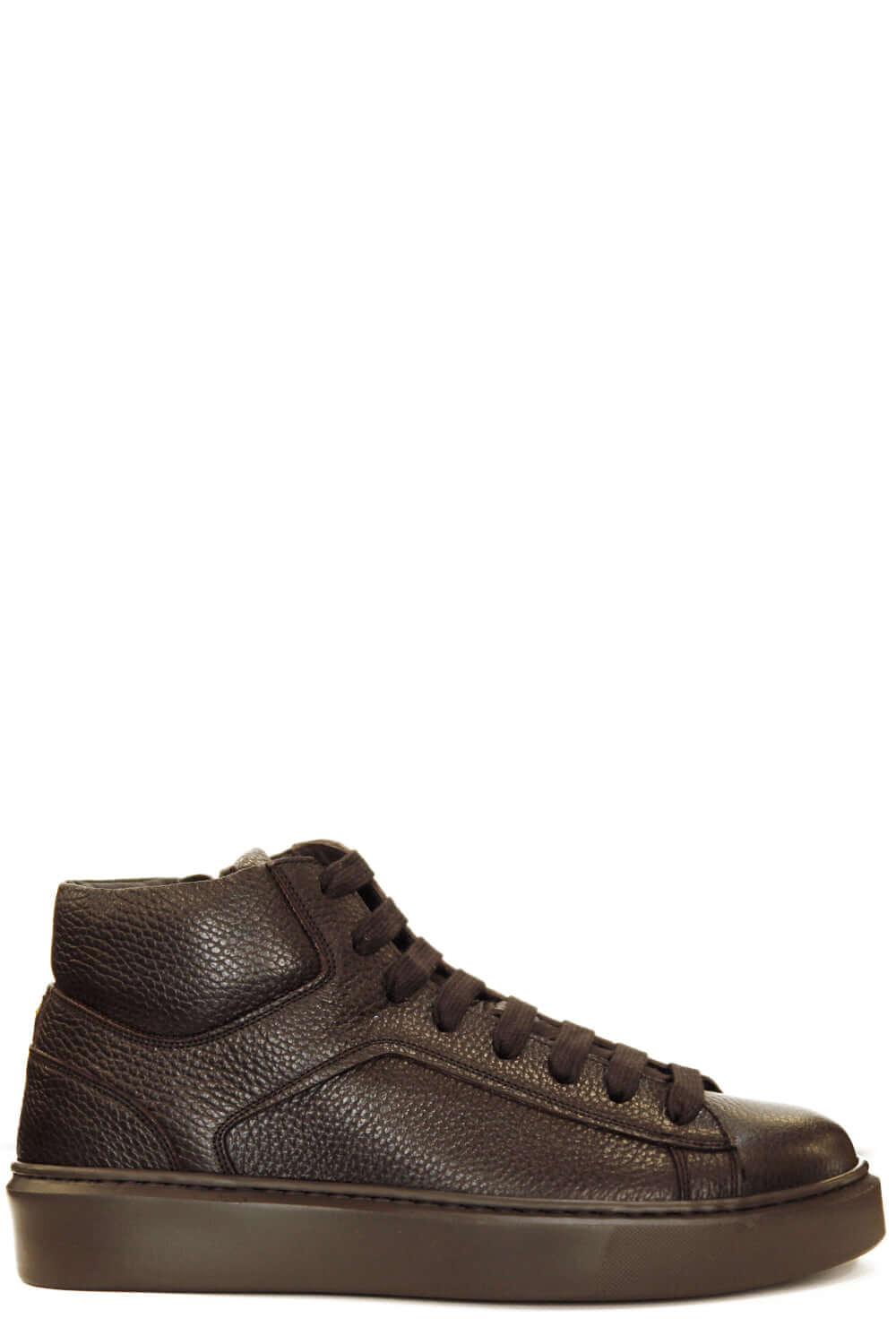 DOUCALS Sneakers alte in pelle con zip Uncategorized DOUCALS