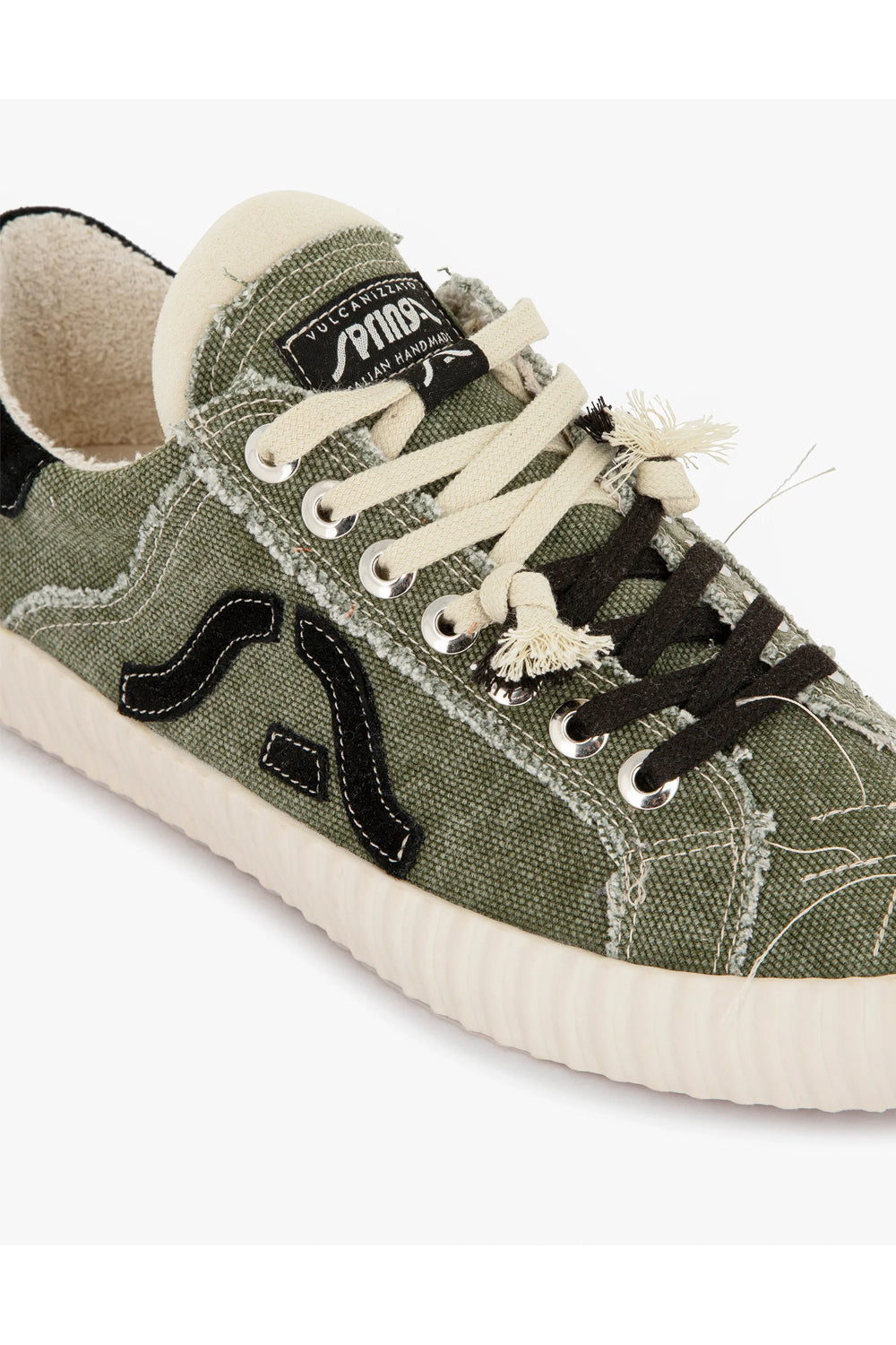 SPRINGA Sneakers tela Olona con ricamo