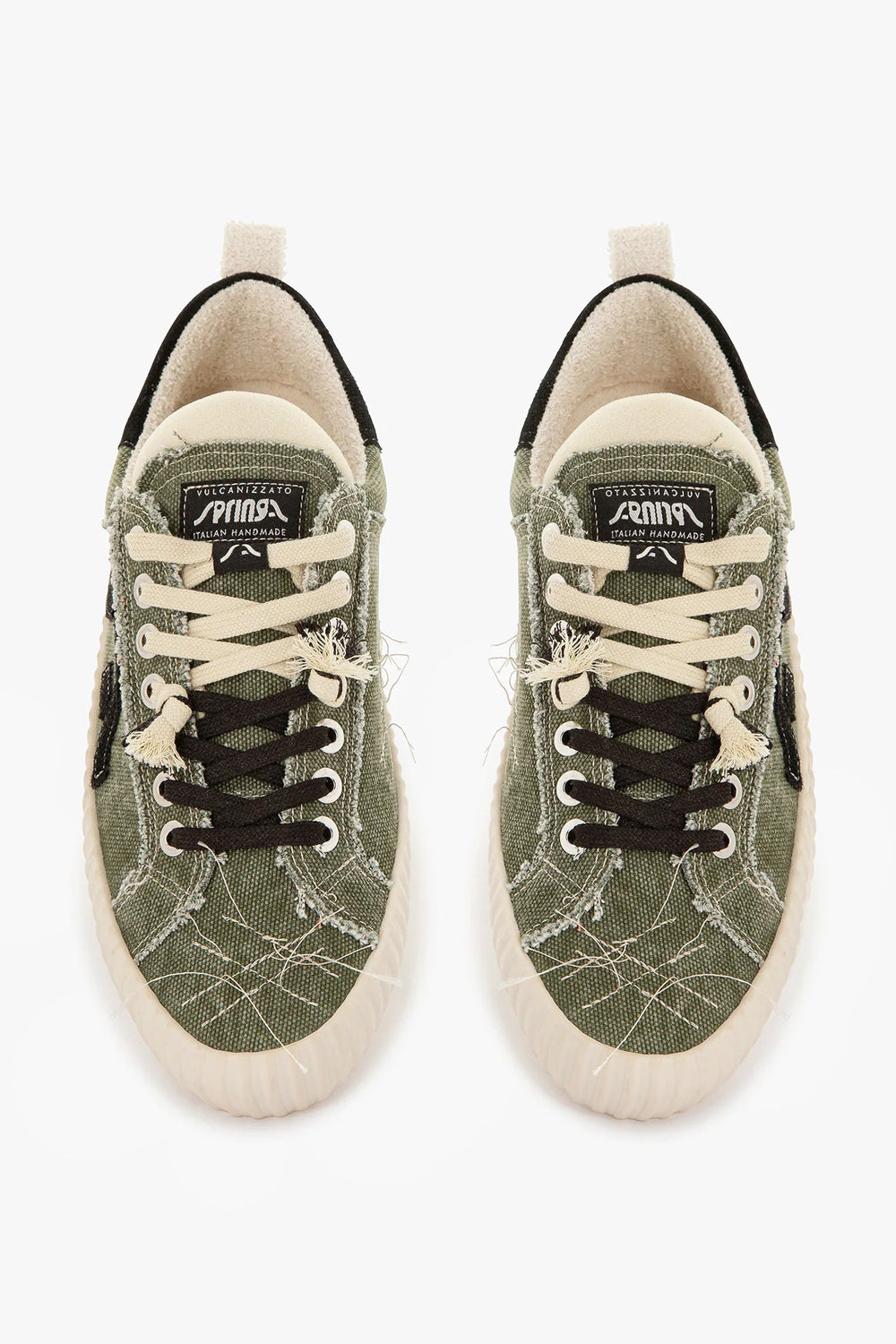 SPRINGA Sneakers tela Olona con ricamo
