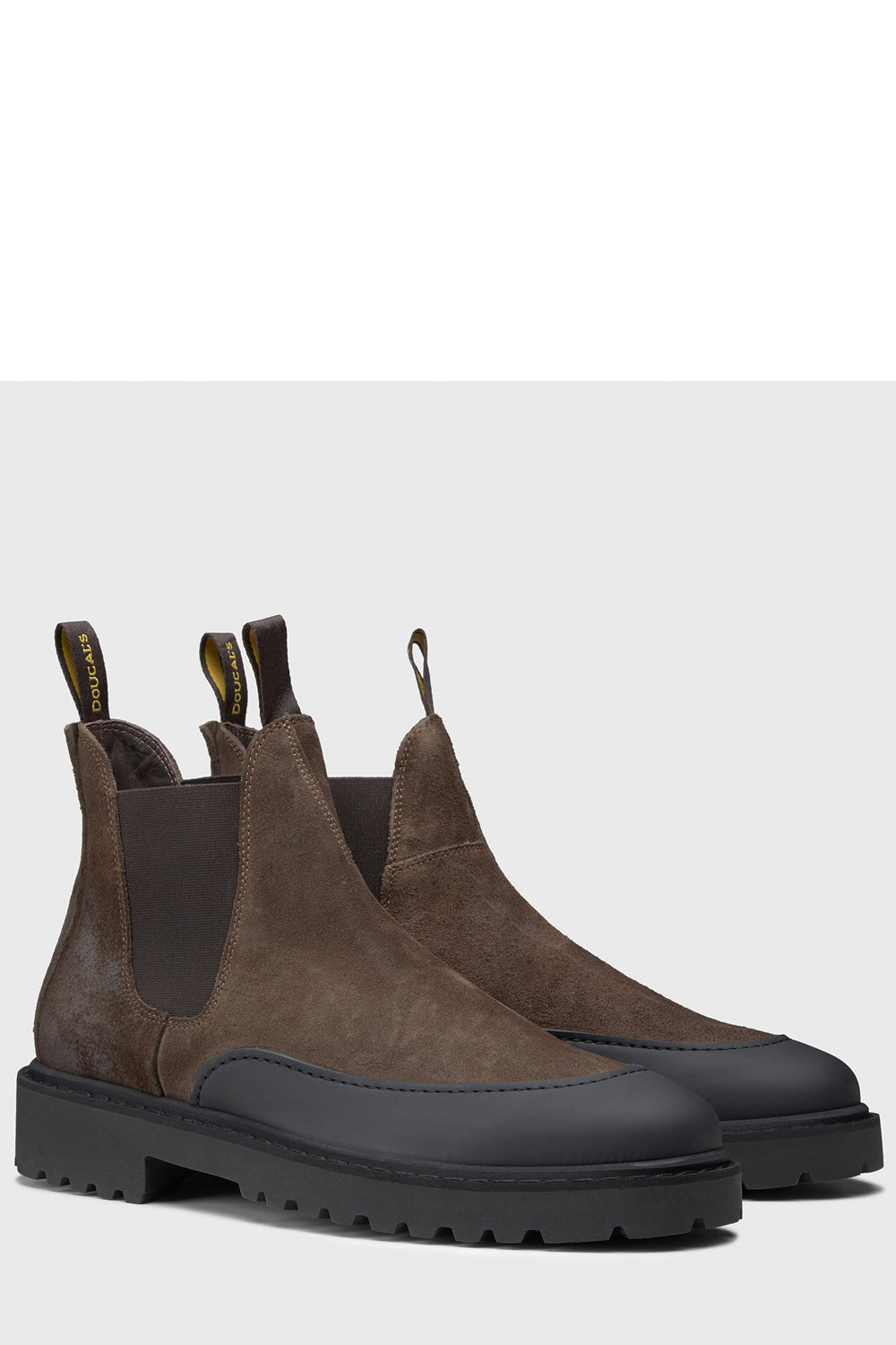 DOUCALS Polacchini in suede con applicazione in gomma DOUCALS