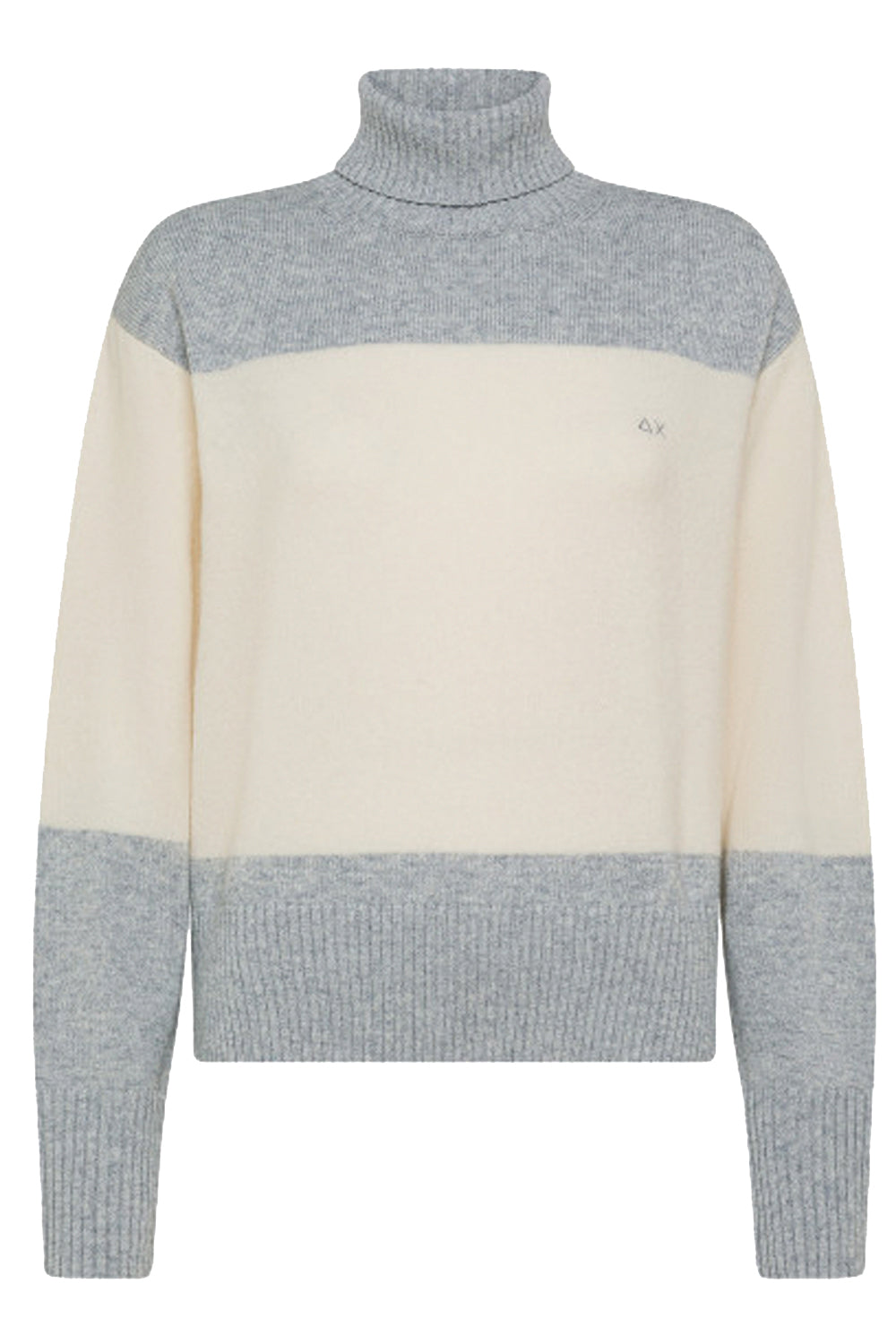 SUN68 Maglia collo alto color block Uncategorized SUN 68