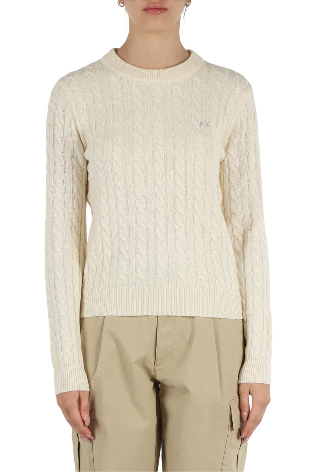 SUN68 Maglia girocollo a trecce Uncategorized SUN 68