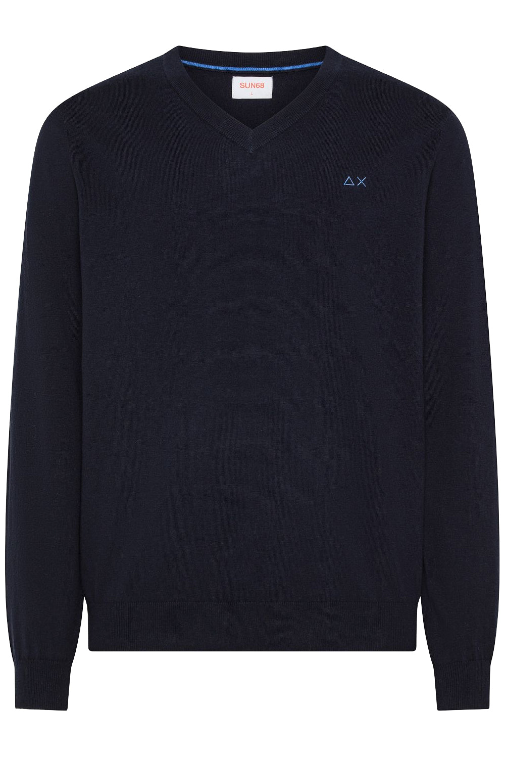 SUN 68 Maglia in cotone e lana con scollo a V
