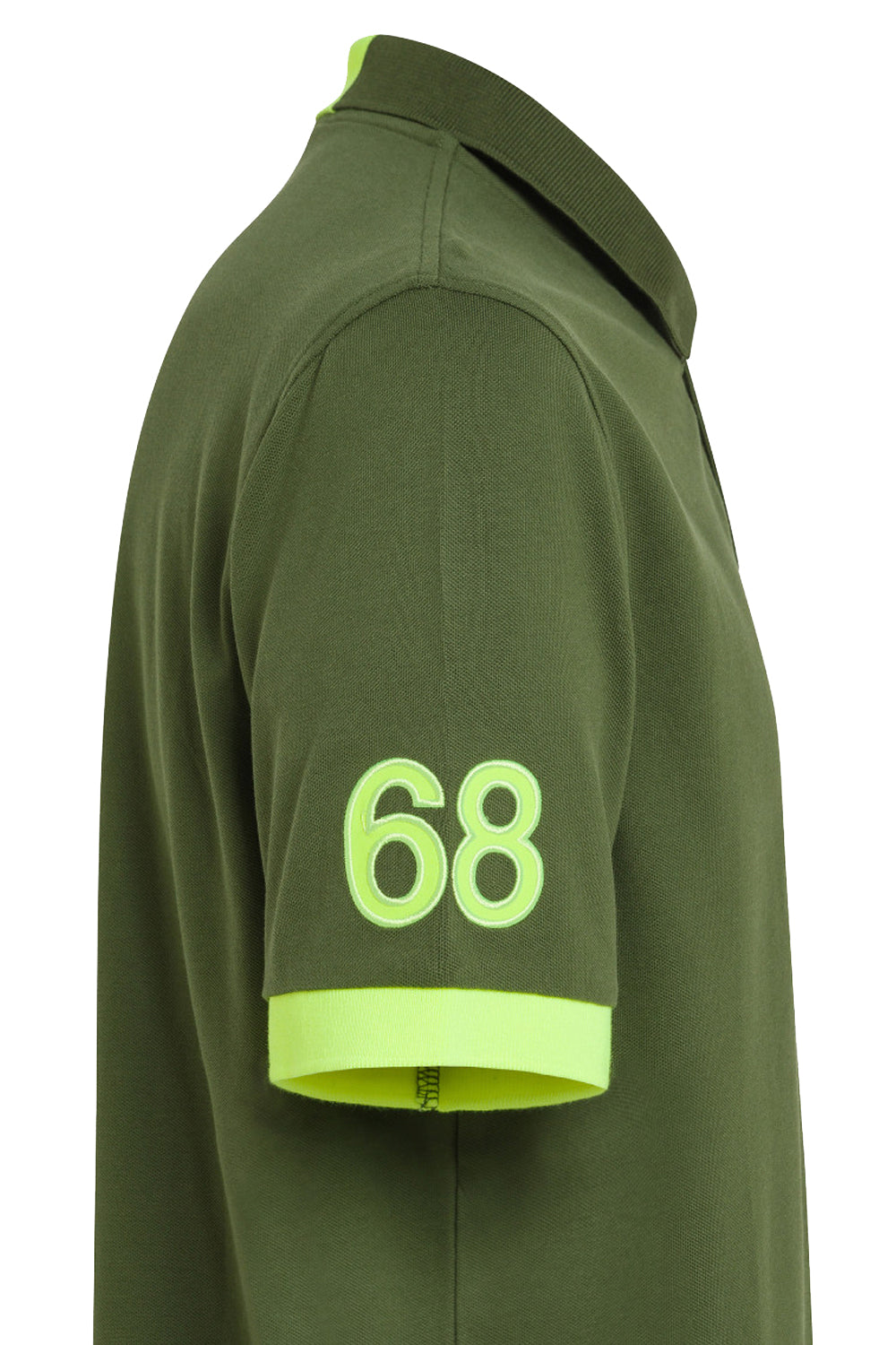 SUN 68 Polo con logo fluo SUN 68