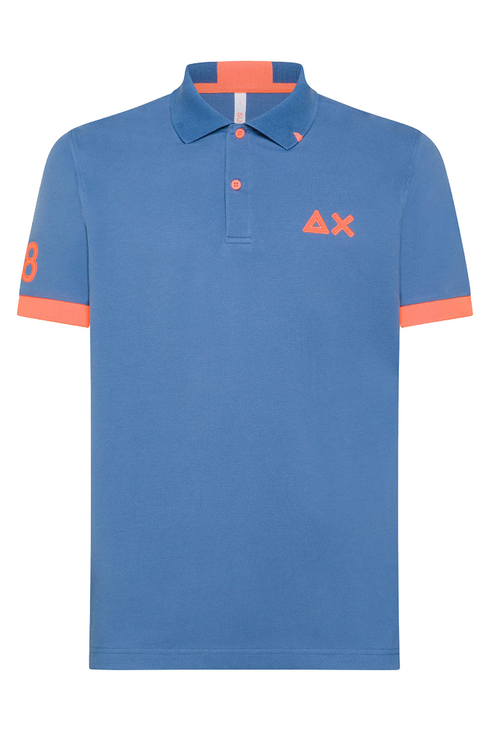 SUN 68 Polo con logo fluo