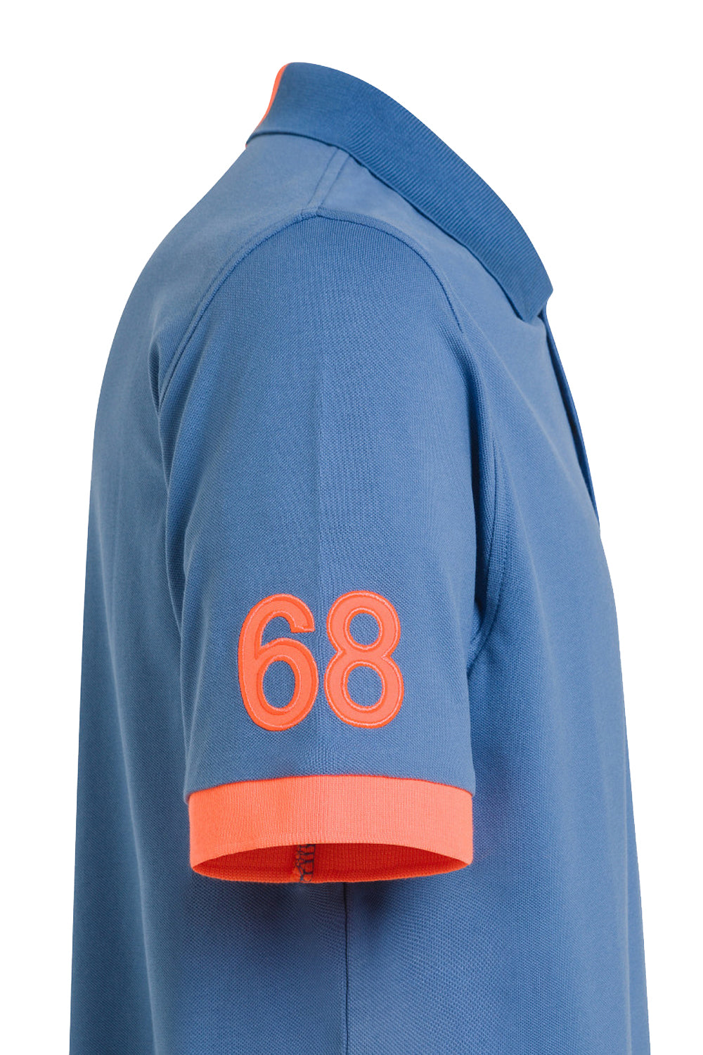 SUN 68 Polo con logo fluo SUN 68