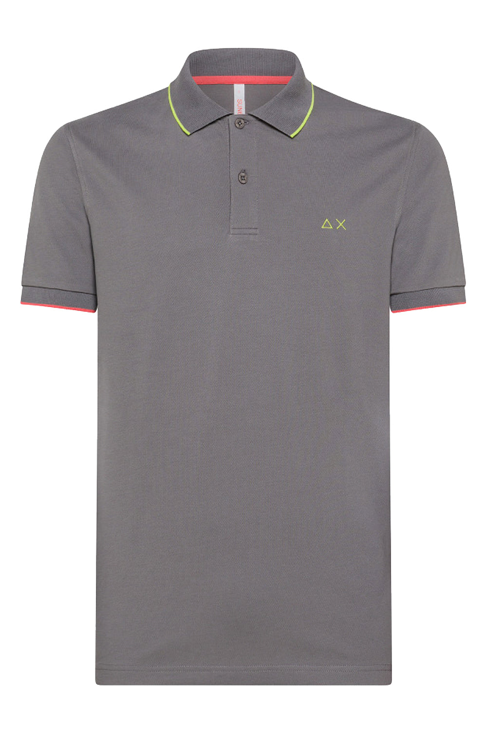 SUN 68 Polo small stripes on collar