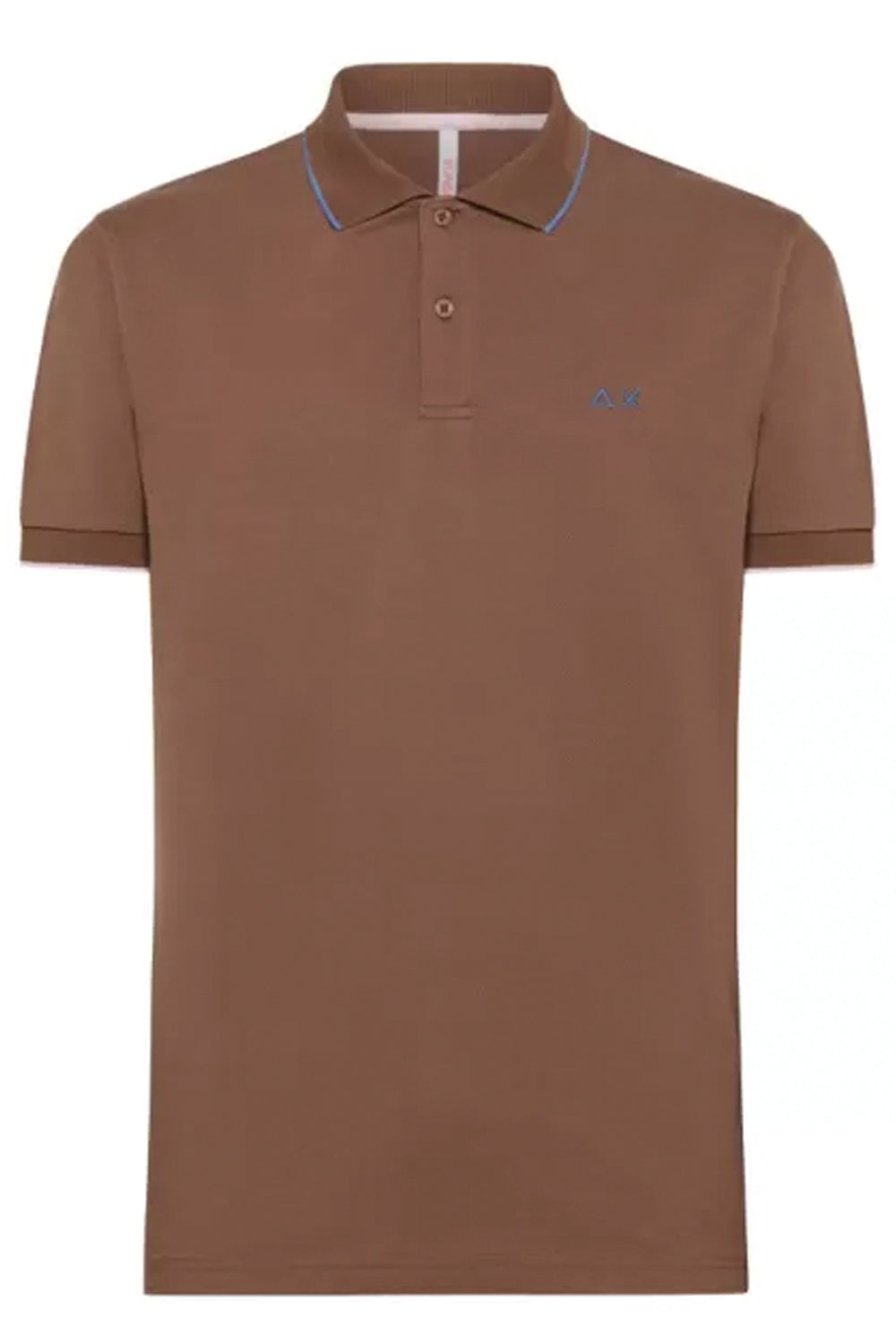 SUN 68 Polo small stripes on collar SUN 68