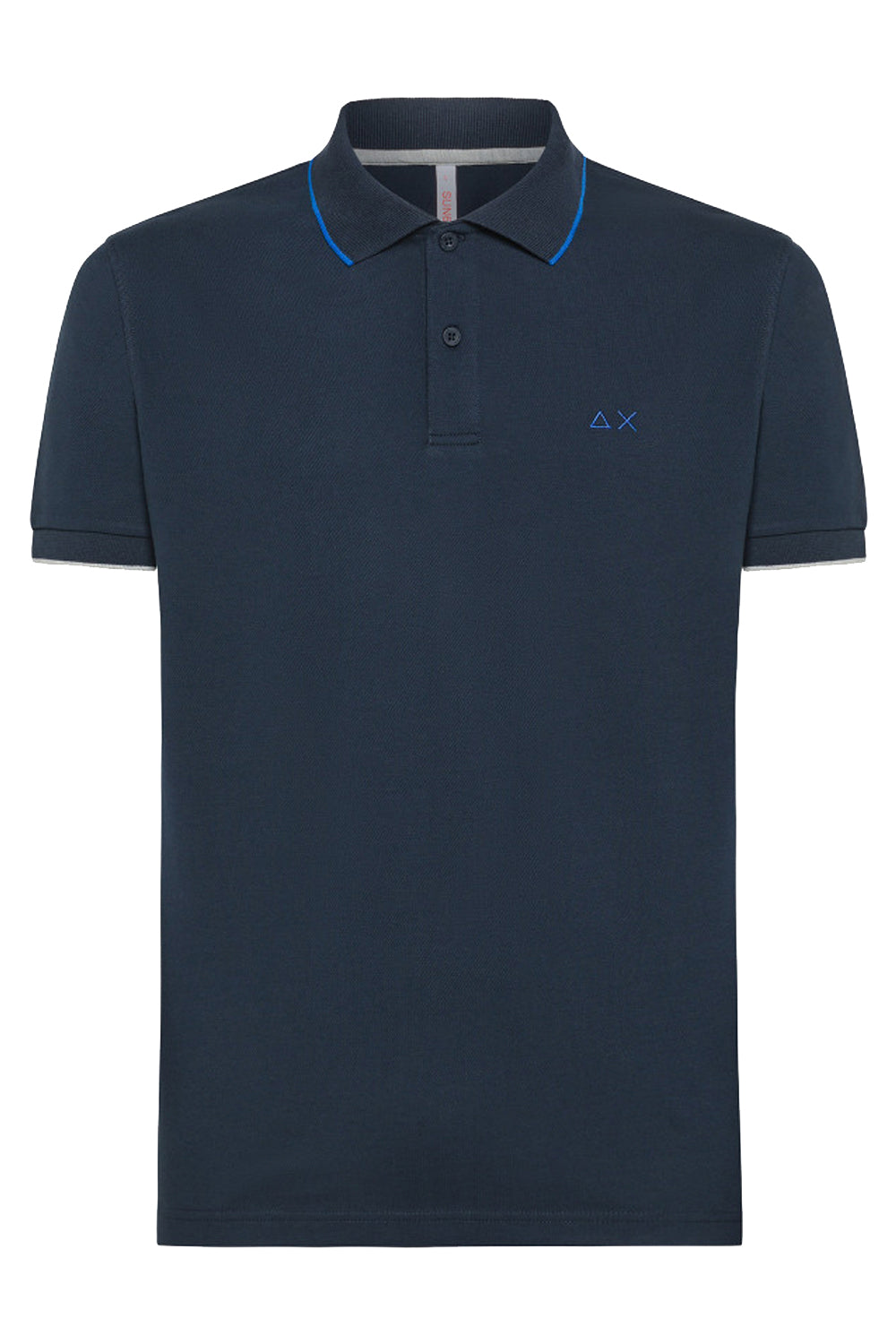SUN 68 Polo small stripes on collar SUN 68